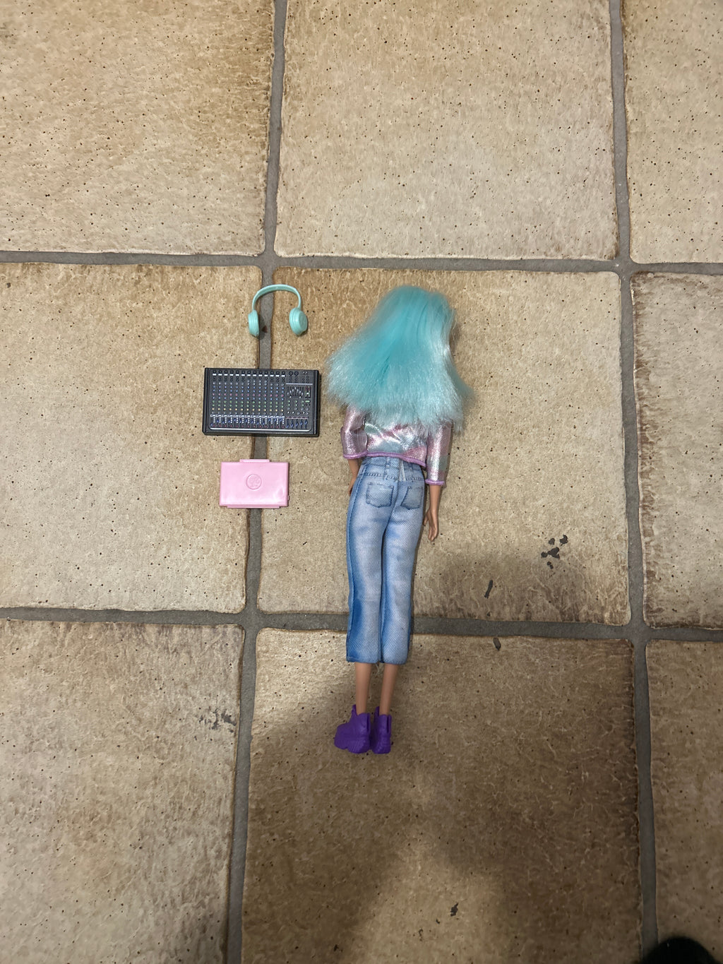 Barbie Musikproduzentin Puppe, 30 cm, bunt, mit Zubehör, sehr guter Zustand