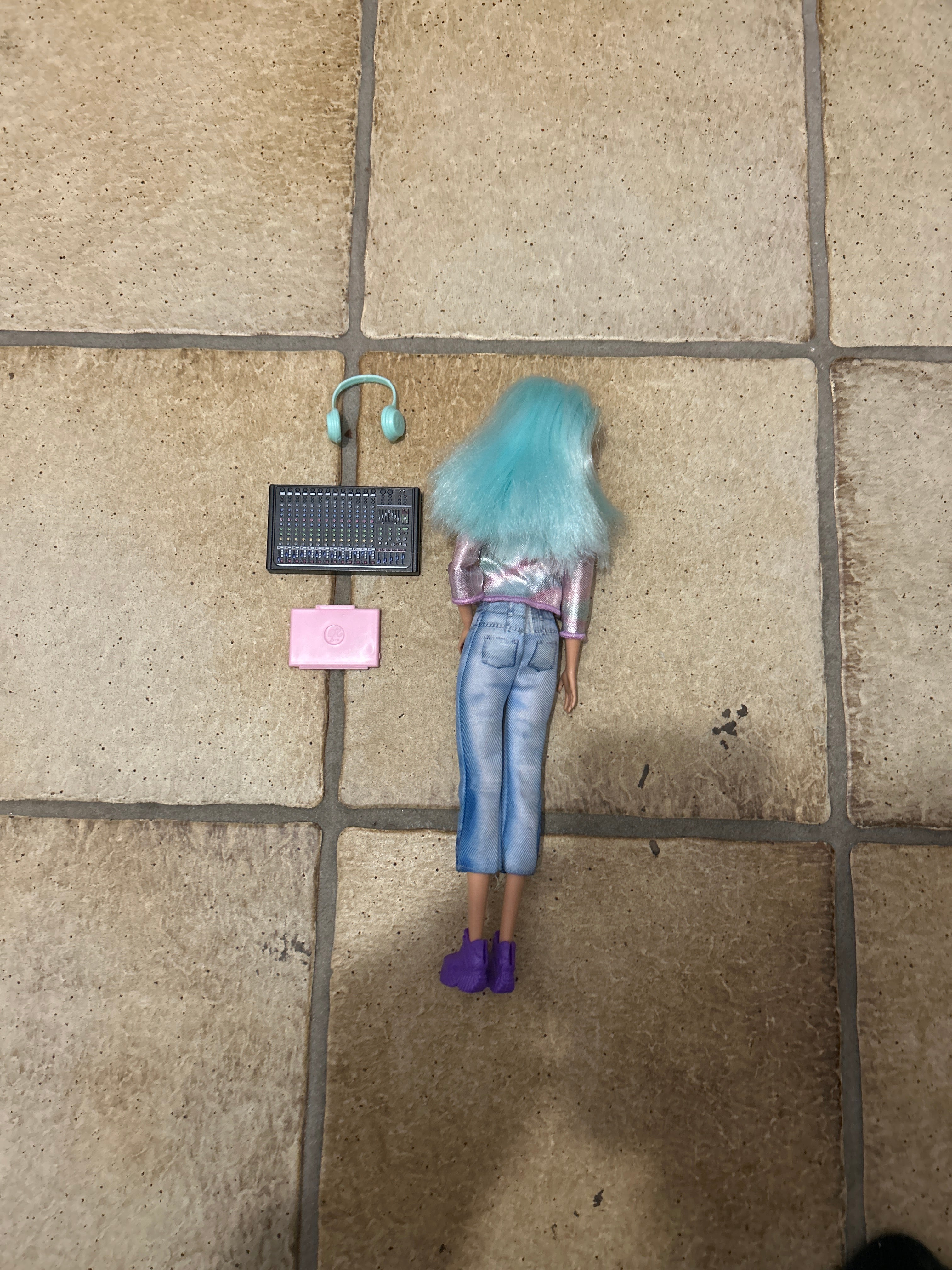 Barbie Musikproduzentin Puppe, 30 cm, bunt, mit Zubehör, sehr guter Zustand