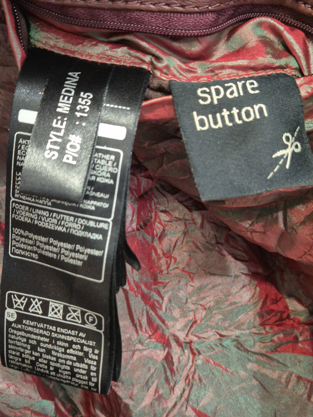 Saki Collection Medina Lederjacke Braun Größe 36, gebraucht