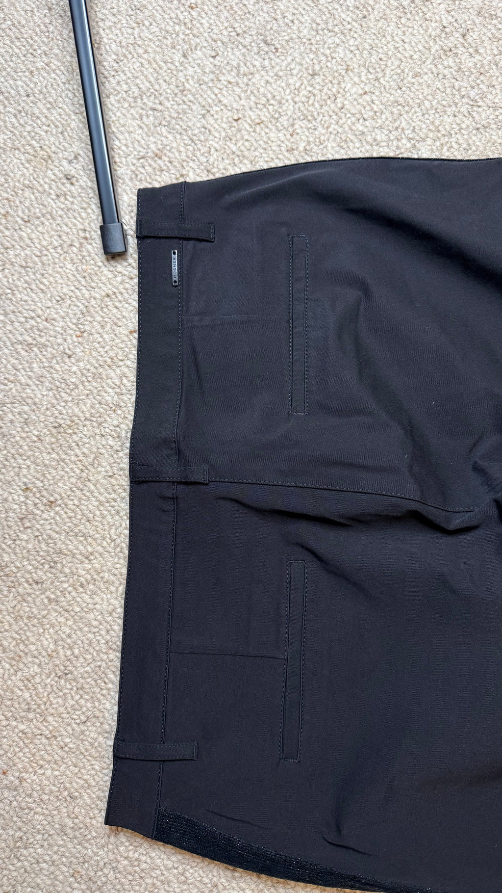 Rosner Alisa Trousers D 42 Black Glitter Side Stripe Very Good