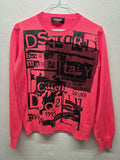 DSQUARED2 “Punk Brother” Mesh Pullover Pink Gr. M – Made in Italy, gebraucht