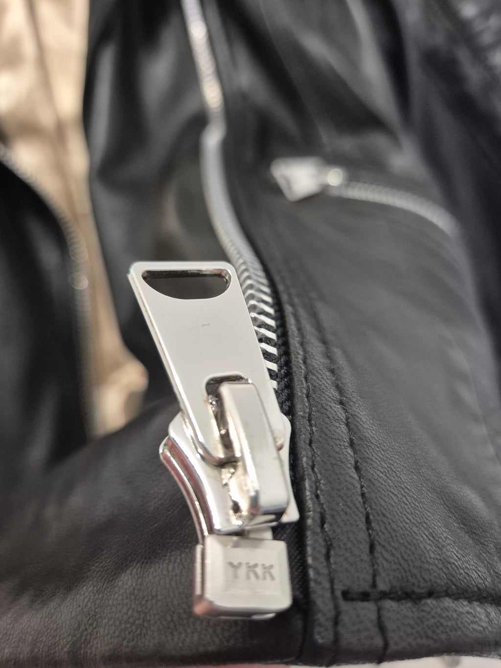 VERO MODA Vimalicia Lederjacke – Schwarz, Gr. S, Sehr gut