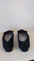 Unisa Suede Ballet Flats Black | EU 38 | Bow Detail | Normal Use