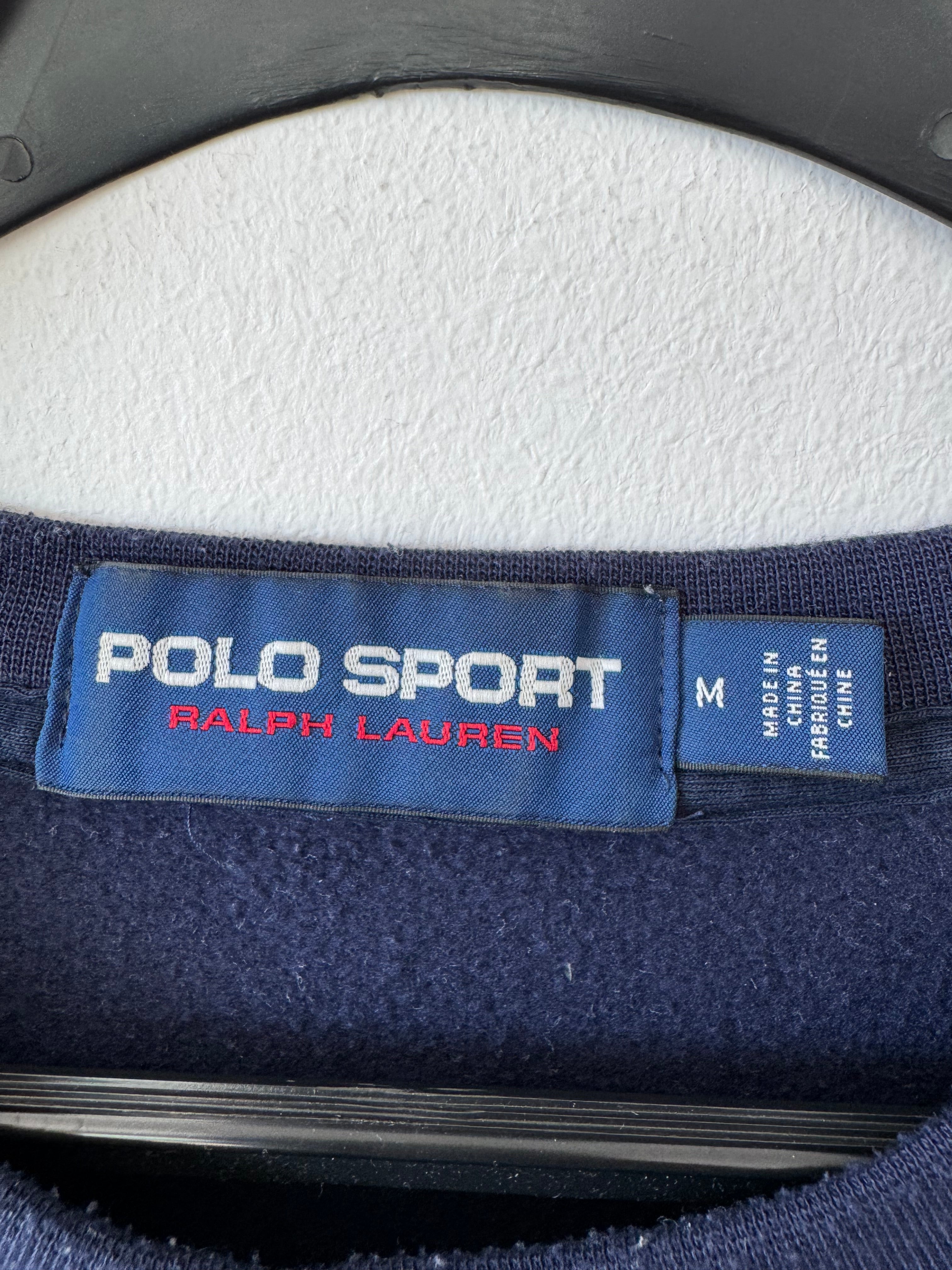 Vintage Polo Sport Ralph Lauren Sweatshirt Navy Gr. M