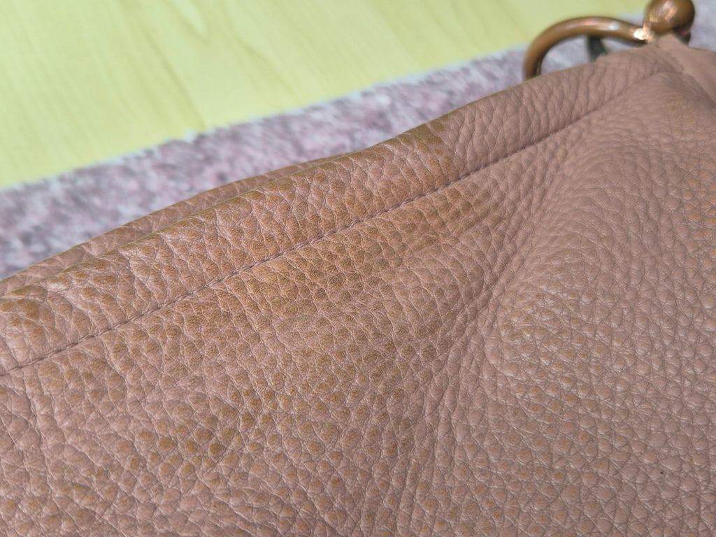 Stuart Weitzman Shoulder/Crossbody Bag, Pink, Leather & Suede, Poor Condition
