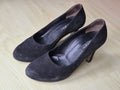 Paul Green Block Heel Pumps, Suede, Black, EU 39, Good Condition