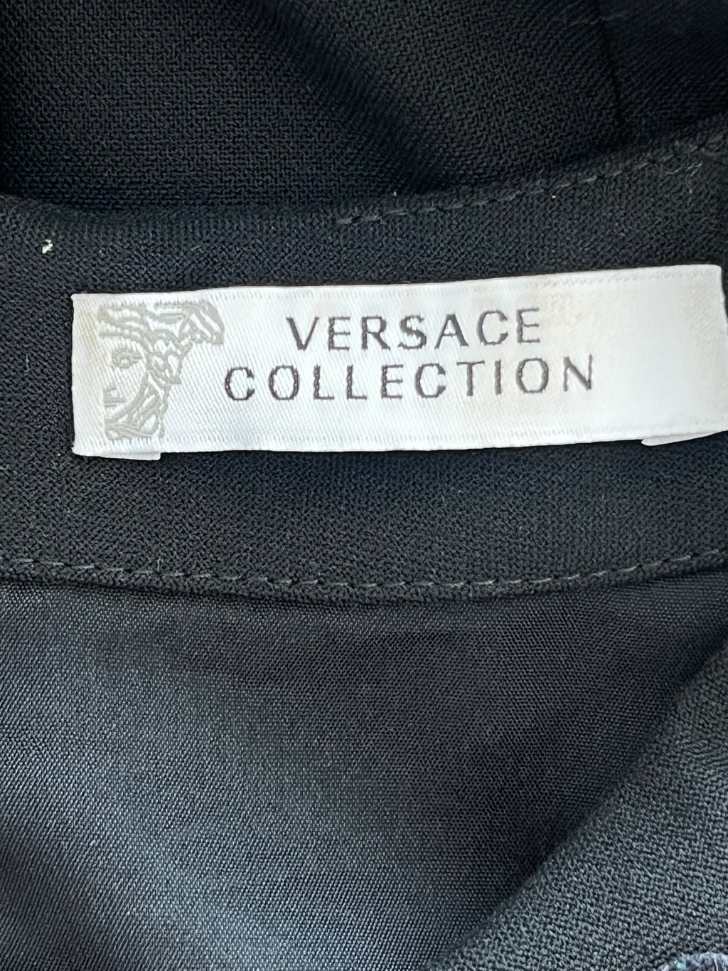 Versace Collection G35238S Schwarzes Sheath Kleid EU 40 Sehr Gut