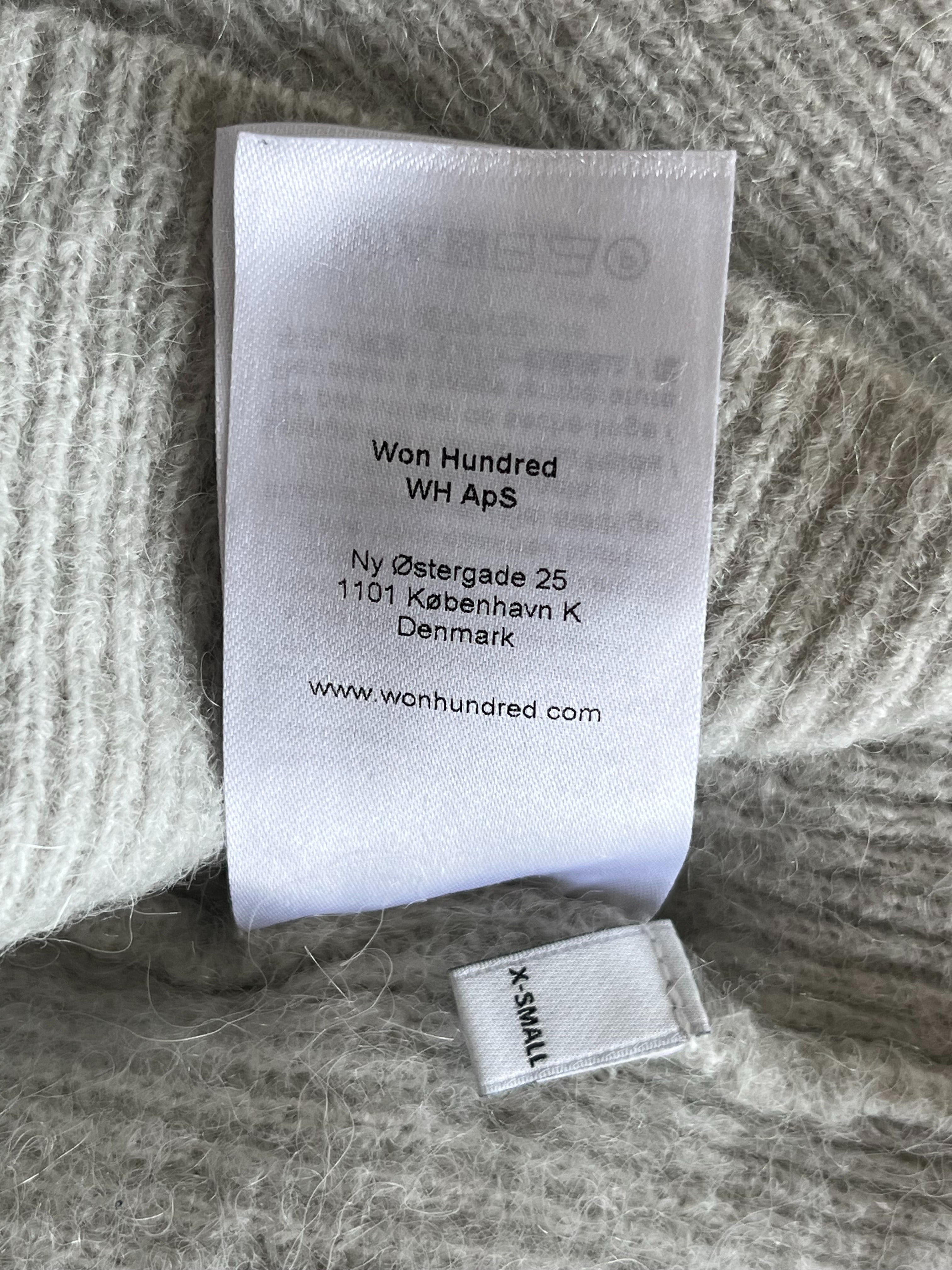 Won Hundred Blakely Alpaca Merino Pullover Hellgrau, Sehr Gut