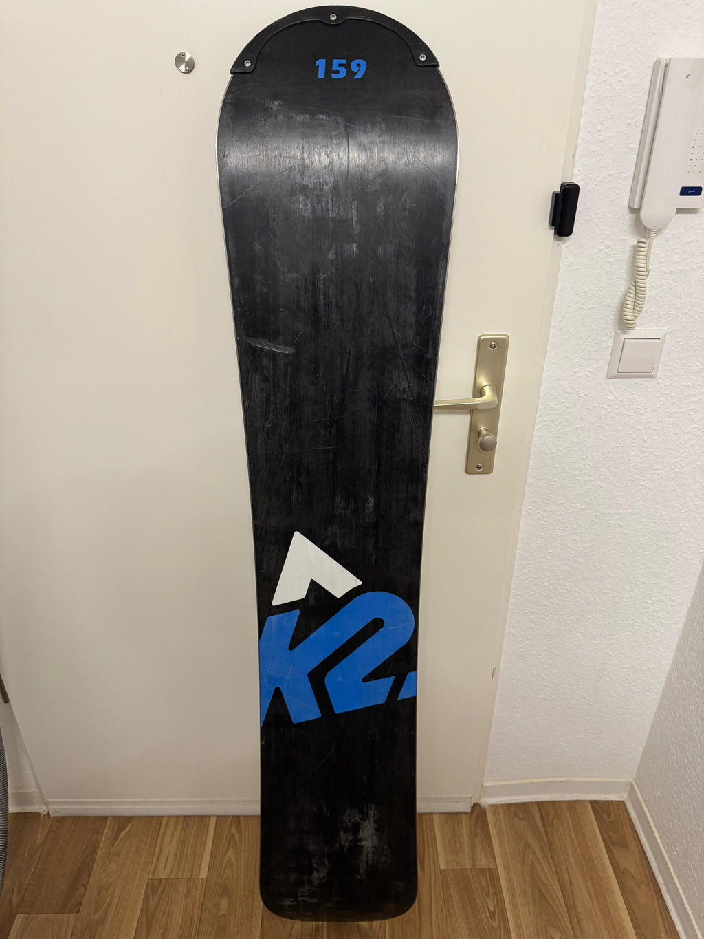 K2 Post Alley Snowboard ~159 cm Black/White/Blue | Park & All-Mountain | Normal Use