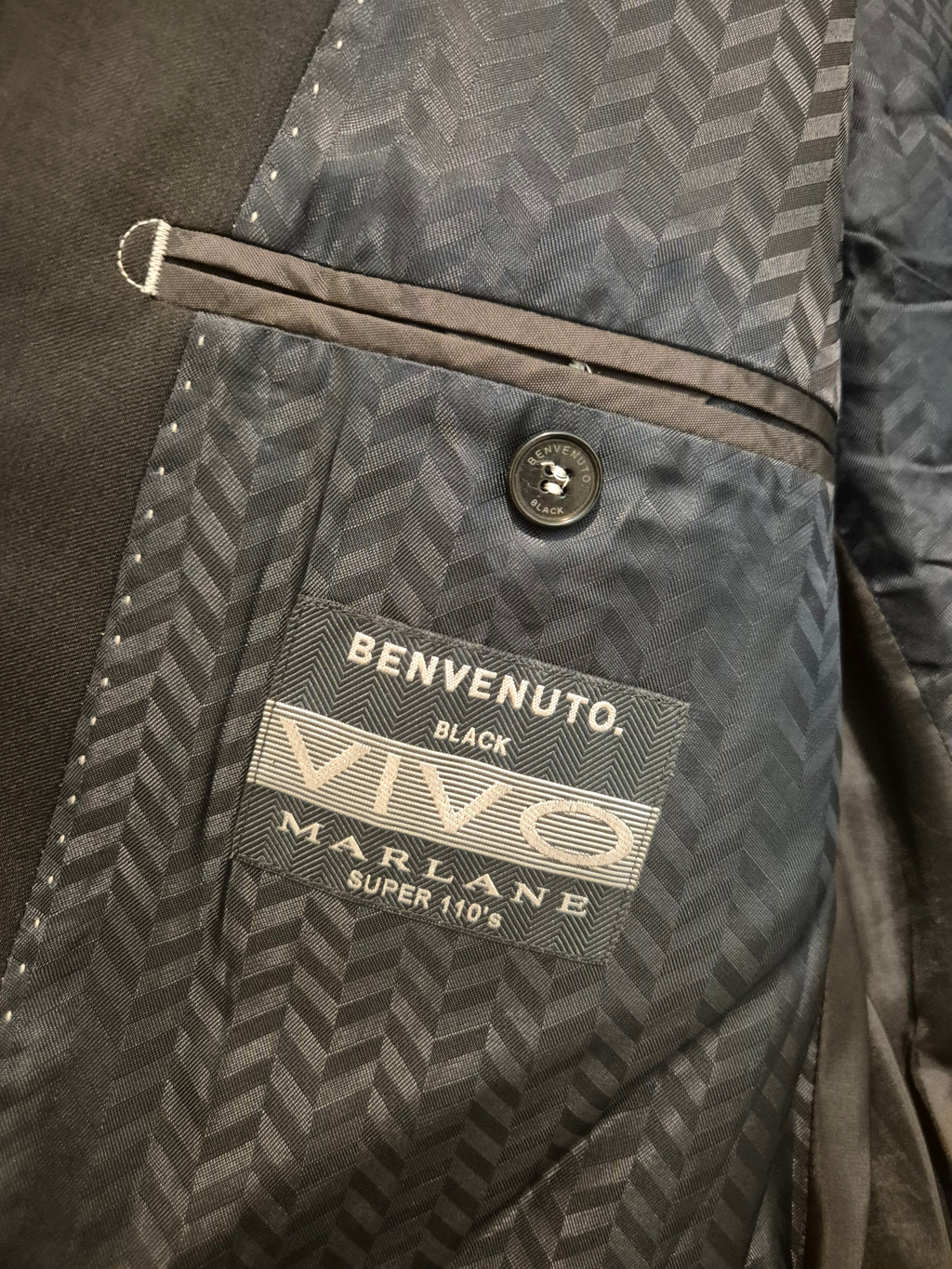 Benvenuto VIVO Blazer Romeo.V | 52 (42R) | Black | Super 110’s Wool | Very Good