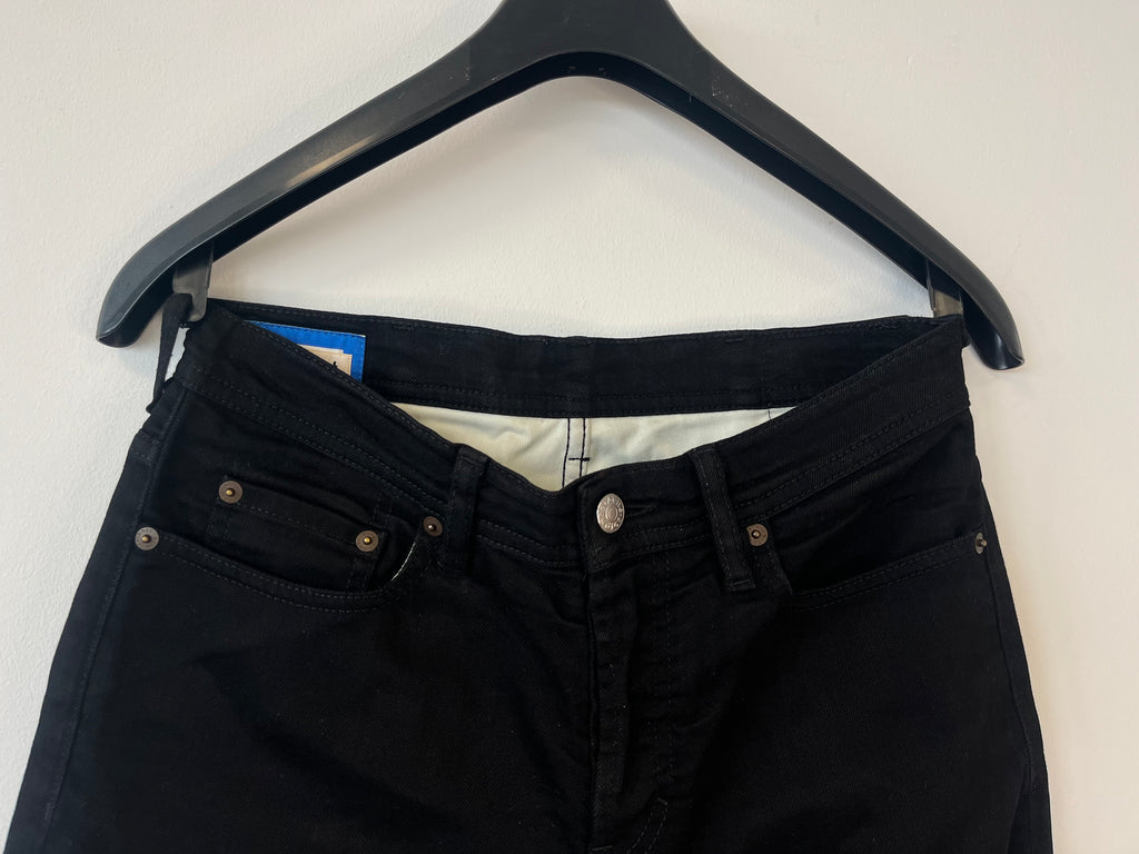 Acne Studios Blå Konst River Stay Black Jeans W29 L32 Schwarz, guter Zustand