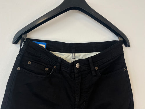 Acne Studios Blå Konst River Stay Black Jeans W29 L32 Schwarz, guter Zustand