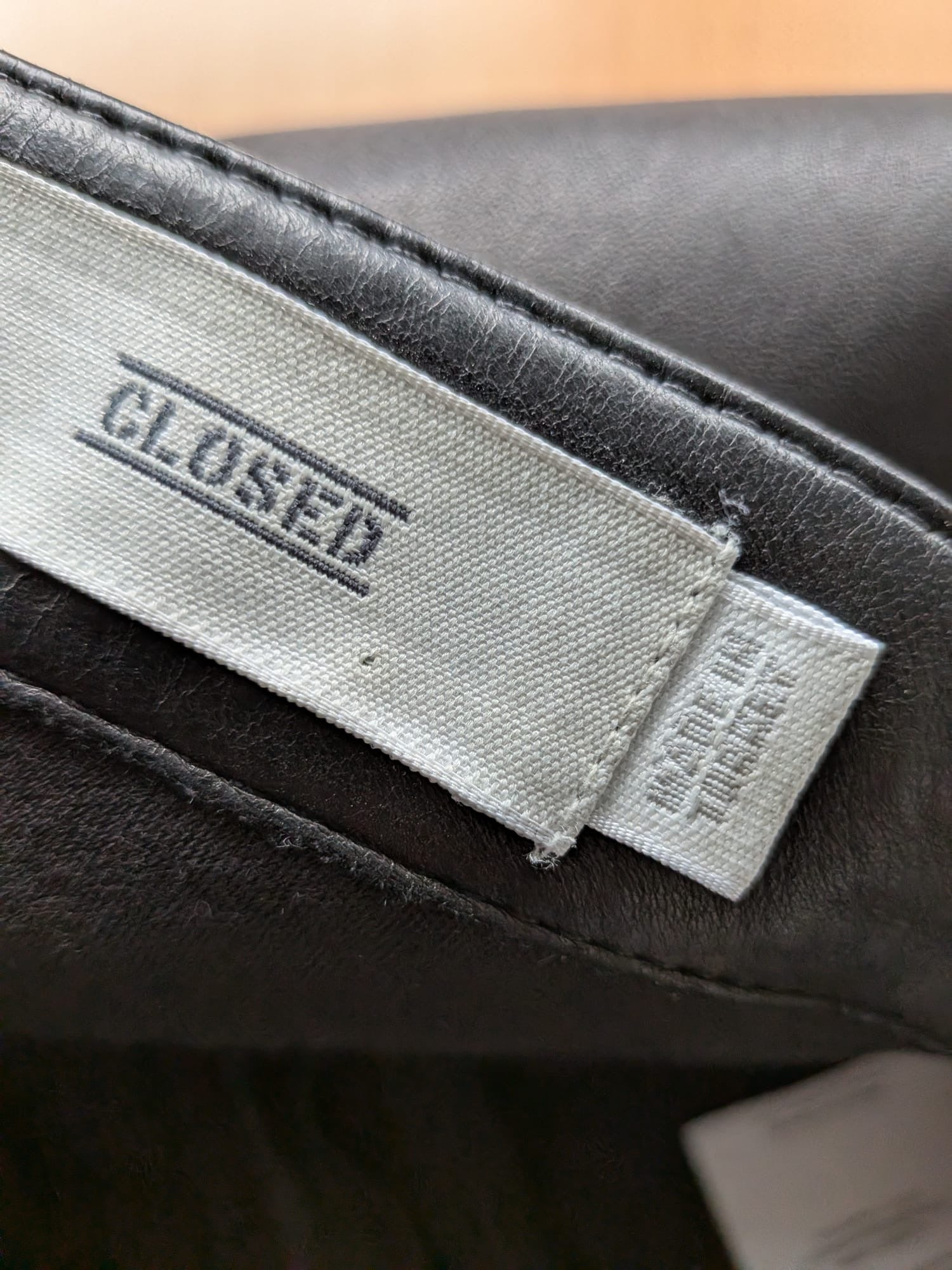 CLOSED Lamb Leather Biker Pants Black Size 29 – Very Good Condition