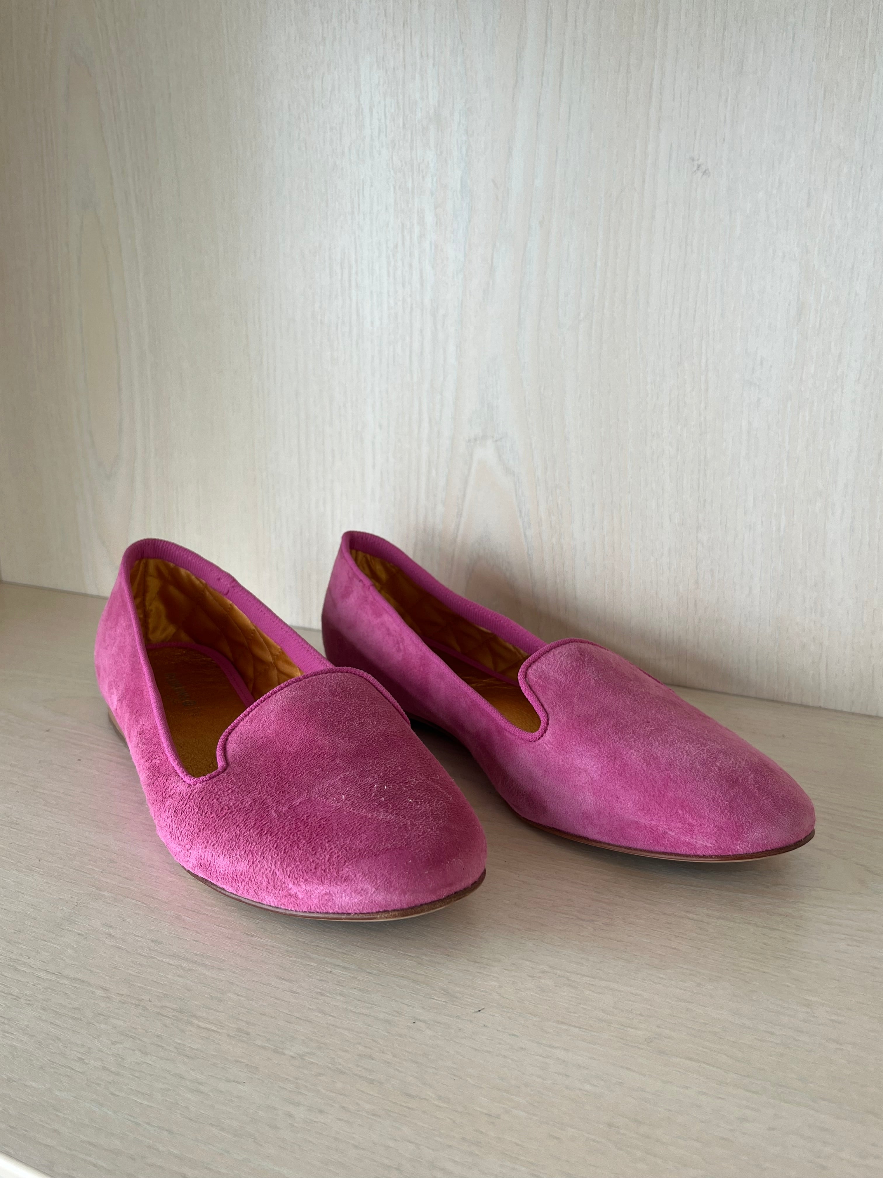 Florens pink suede ballet flats, EU 39, good condition