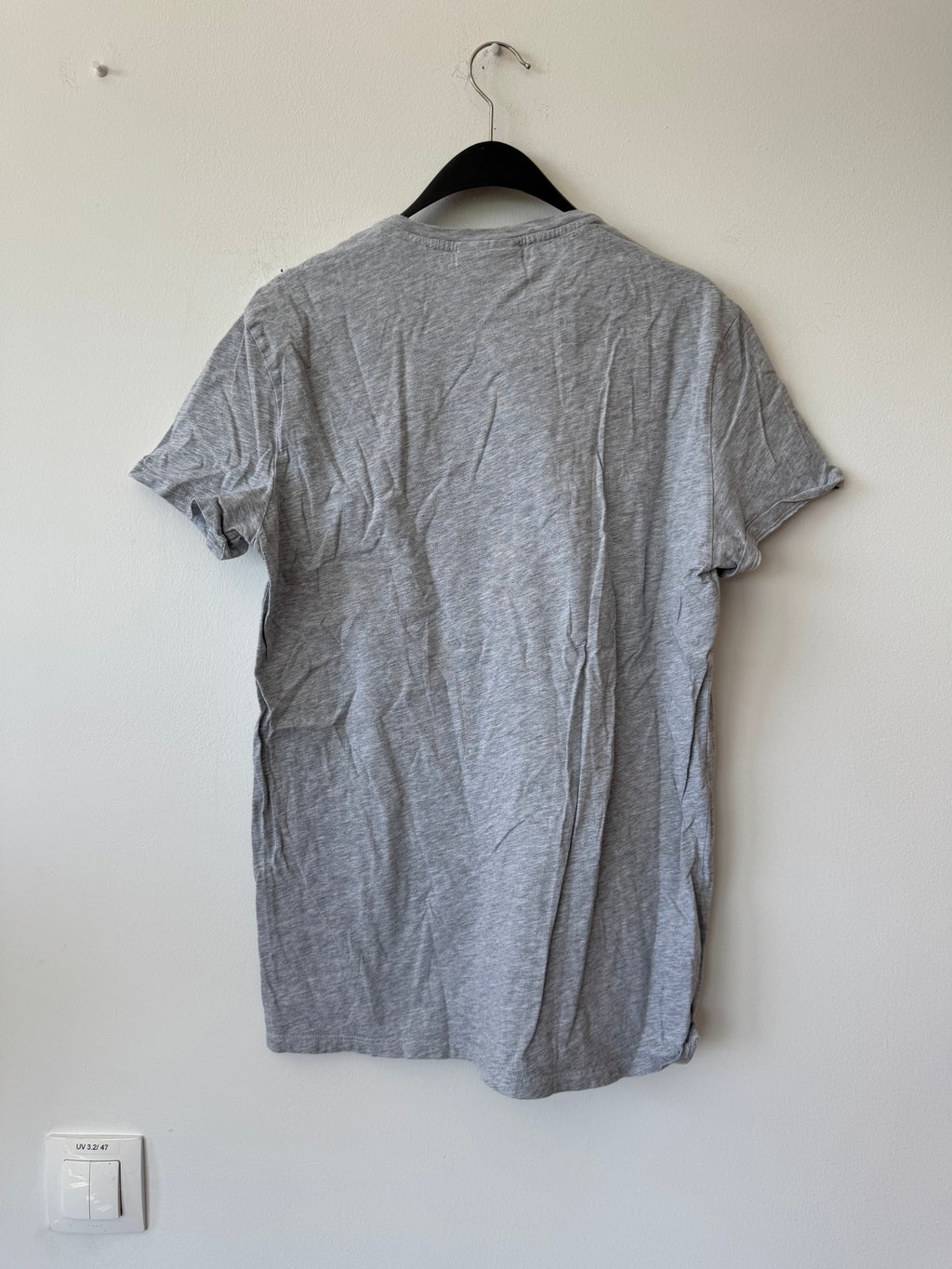 Lacoste Regular Fit T-Shirt – Grau Meliert (Größe FR 4 / US M) Gebraucht