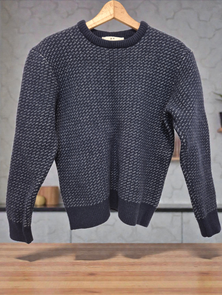 Fursac Wollpullover 100% Wolle | Dunkelblau | Modell A2TOOL-TA06-30 | Gut