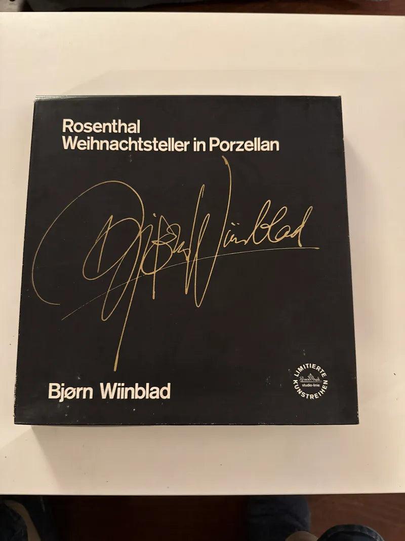Rosenthal Weihnachtsteller Das Kind im Tempel Bjørn Wiinblad, Sehr guter Zustand