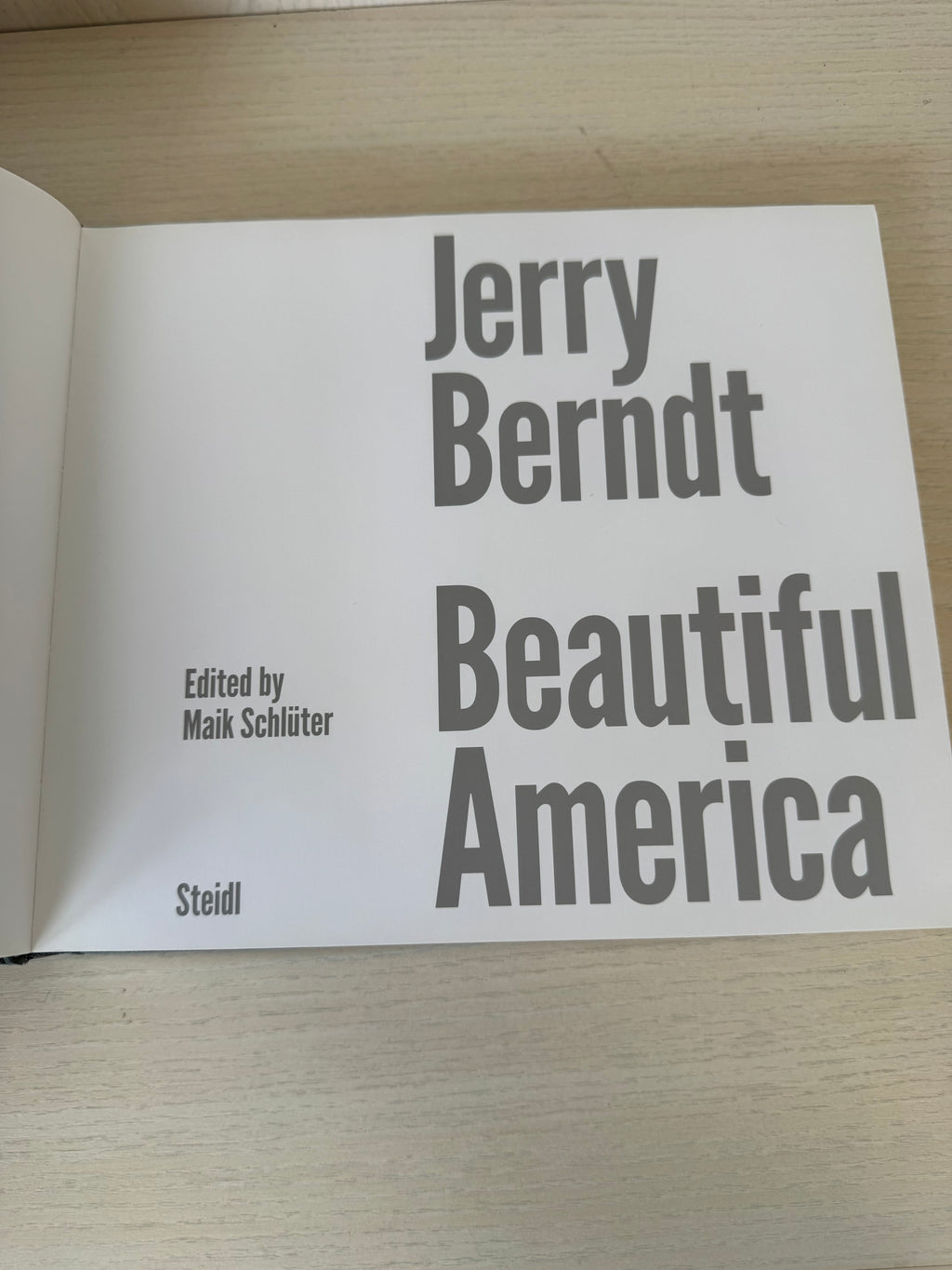 Fotobuch „Jerry Berndt – Beautiful America“ (Steidl, 1. Auflage, sehr gut)