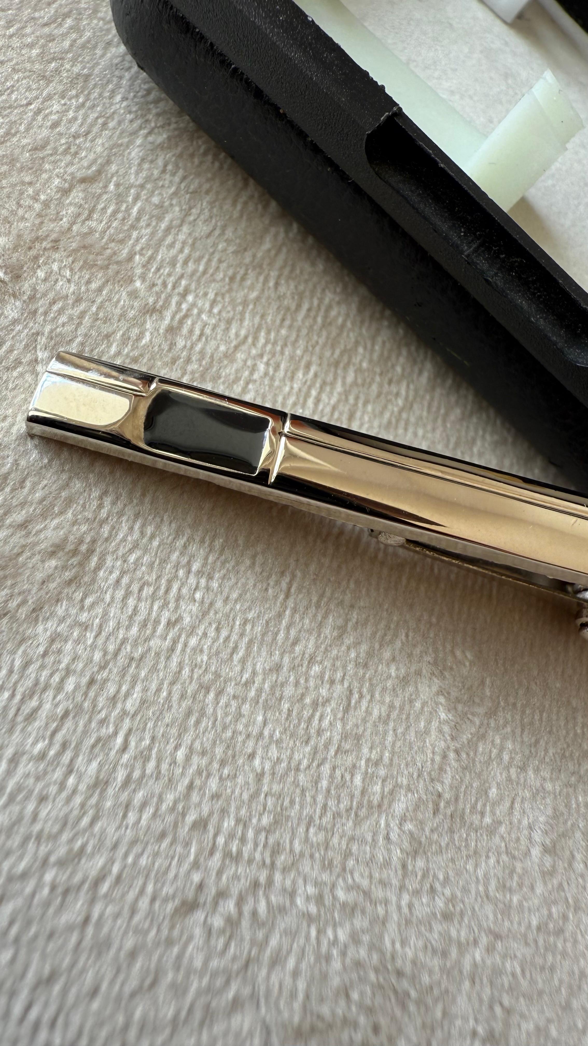 CAVALIERE Krawattenklammer Gold | Pferdemotiv | Originalbox | Sehr gut
