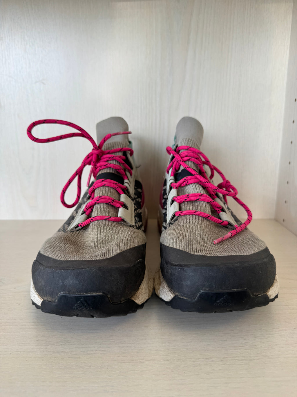 Adidas Terrex Free Hiker US 11.5 Light Brown/Carbon/Pink – Boost, Continental