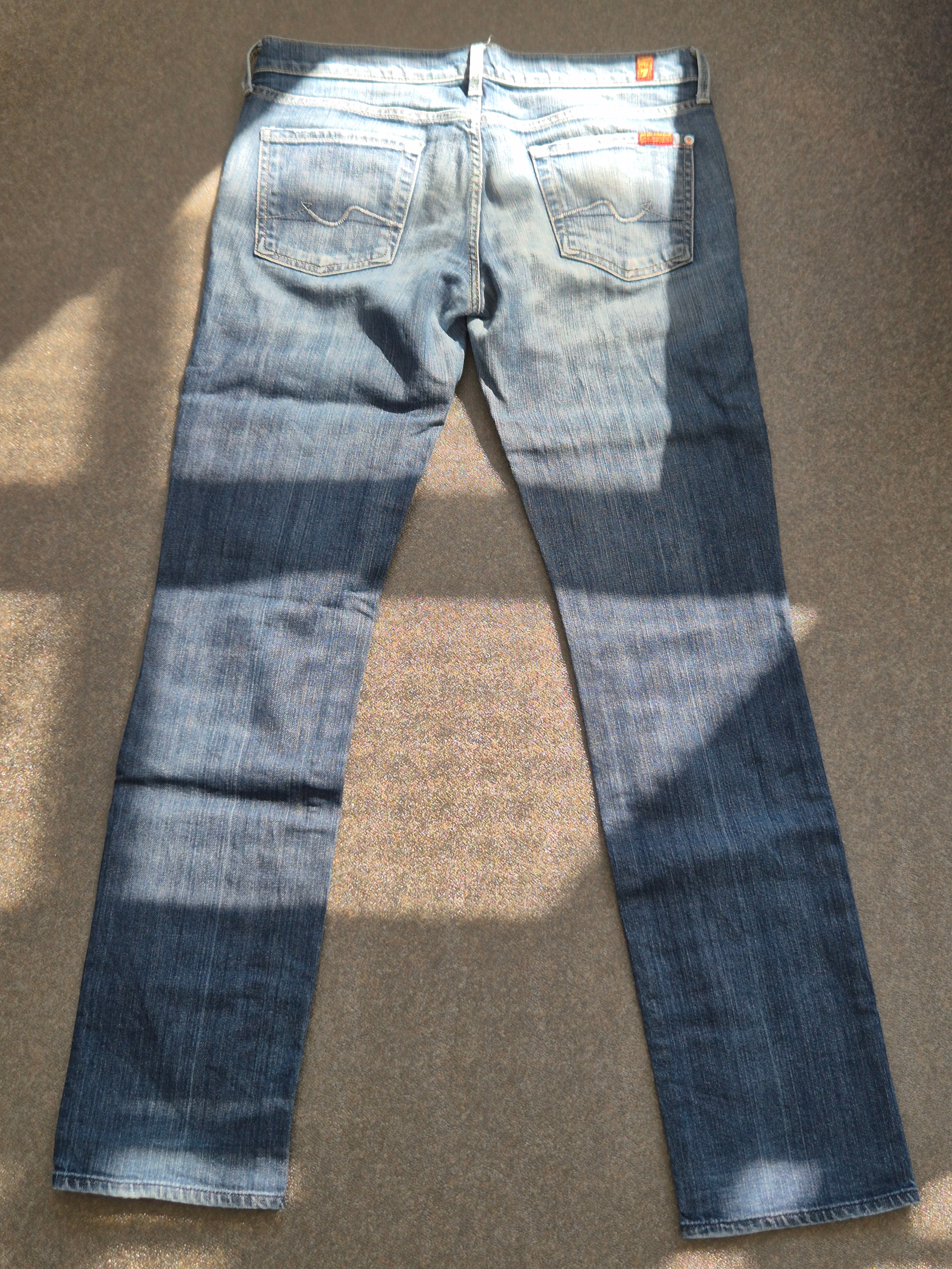 7 For All Mankind Straight Leg Jeans W30, Denimblau, Guter Zustand