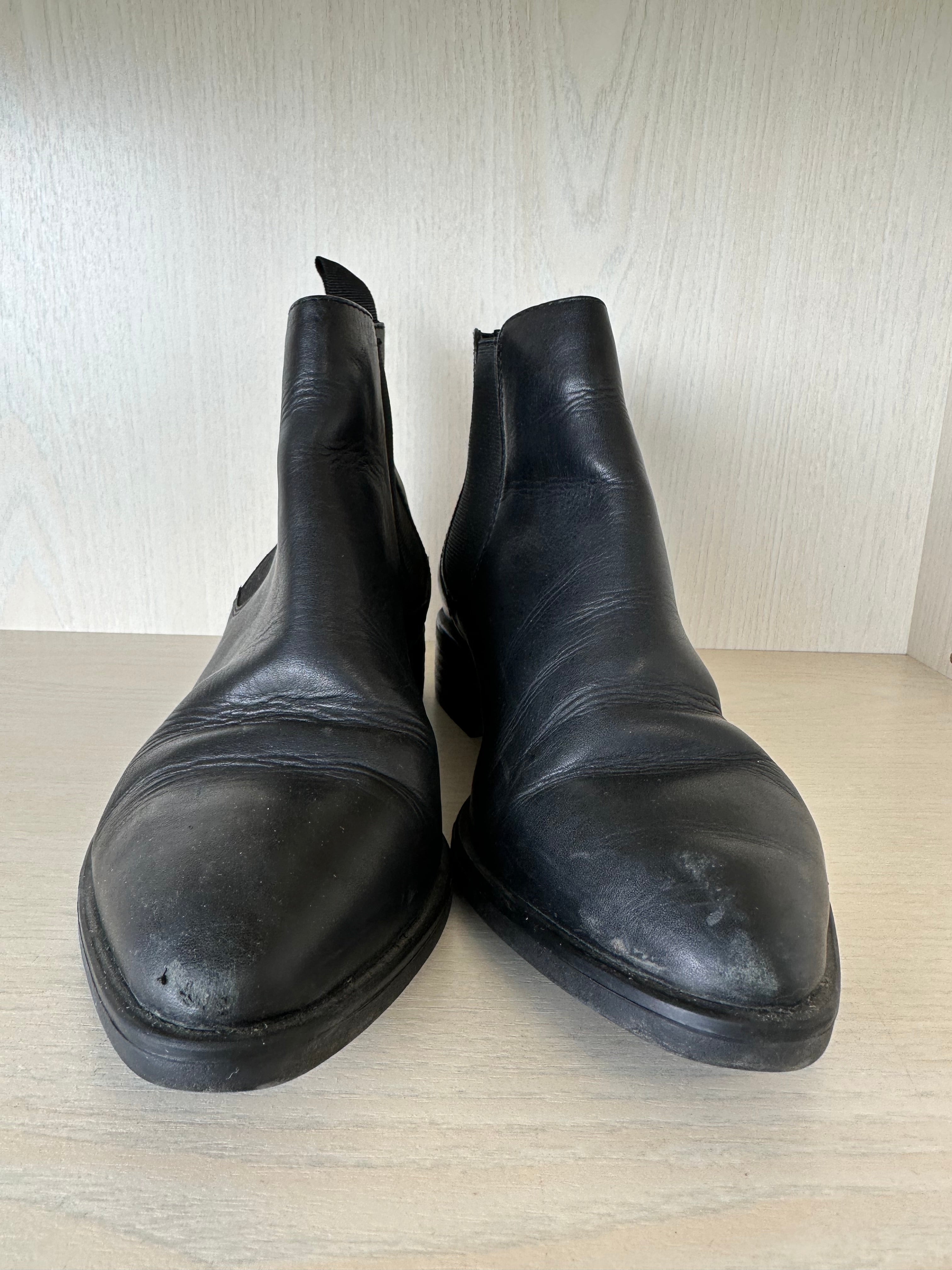 Vagabond Officer Chelsea Boots – Schwarz Leder, Größe EU 37, Gebraucht