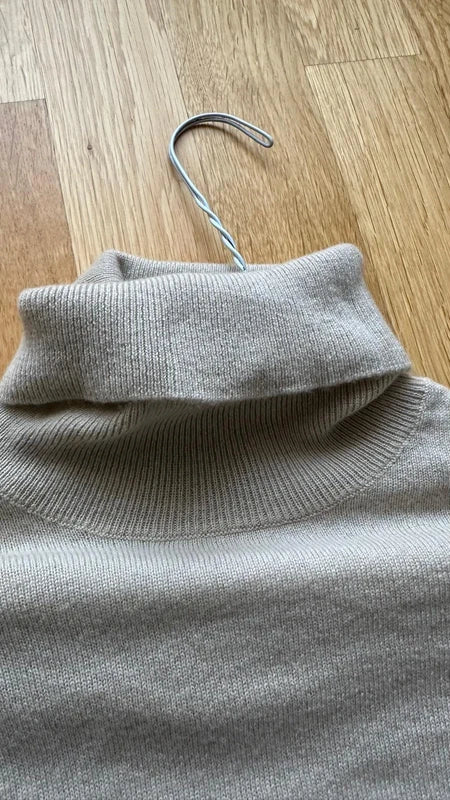 Elisabetta Franchi Kaschmir Rollkragenpullover – XL – Beige – Guter Zustand