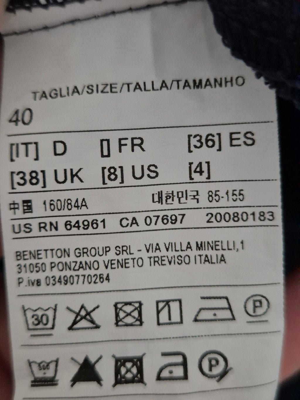 United Colors of Benetton Strickblazer, navy, Größe S, guter Zustand