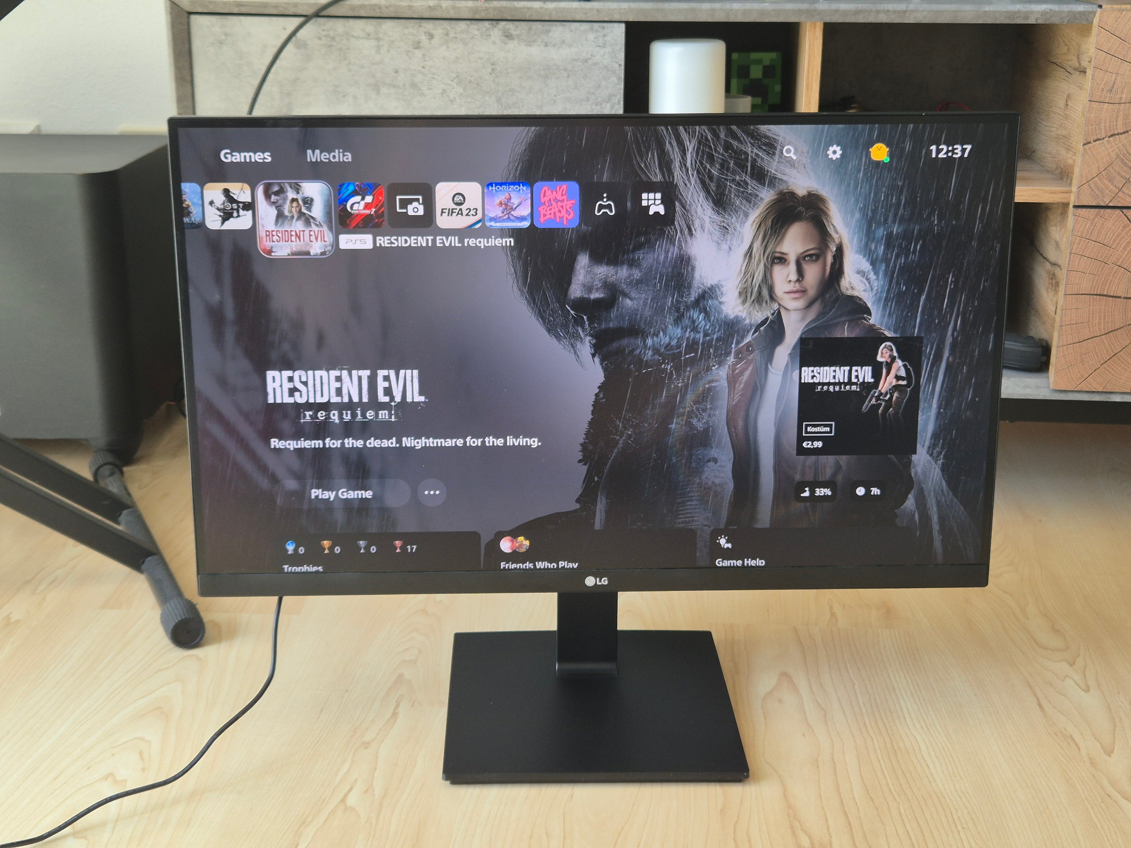 LG 27UK670-B 27 IPS 4K Monitor Schwarz, USB-C, Sehr Gut, Ohne Standfuß