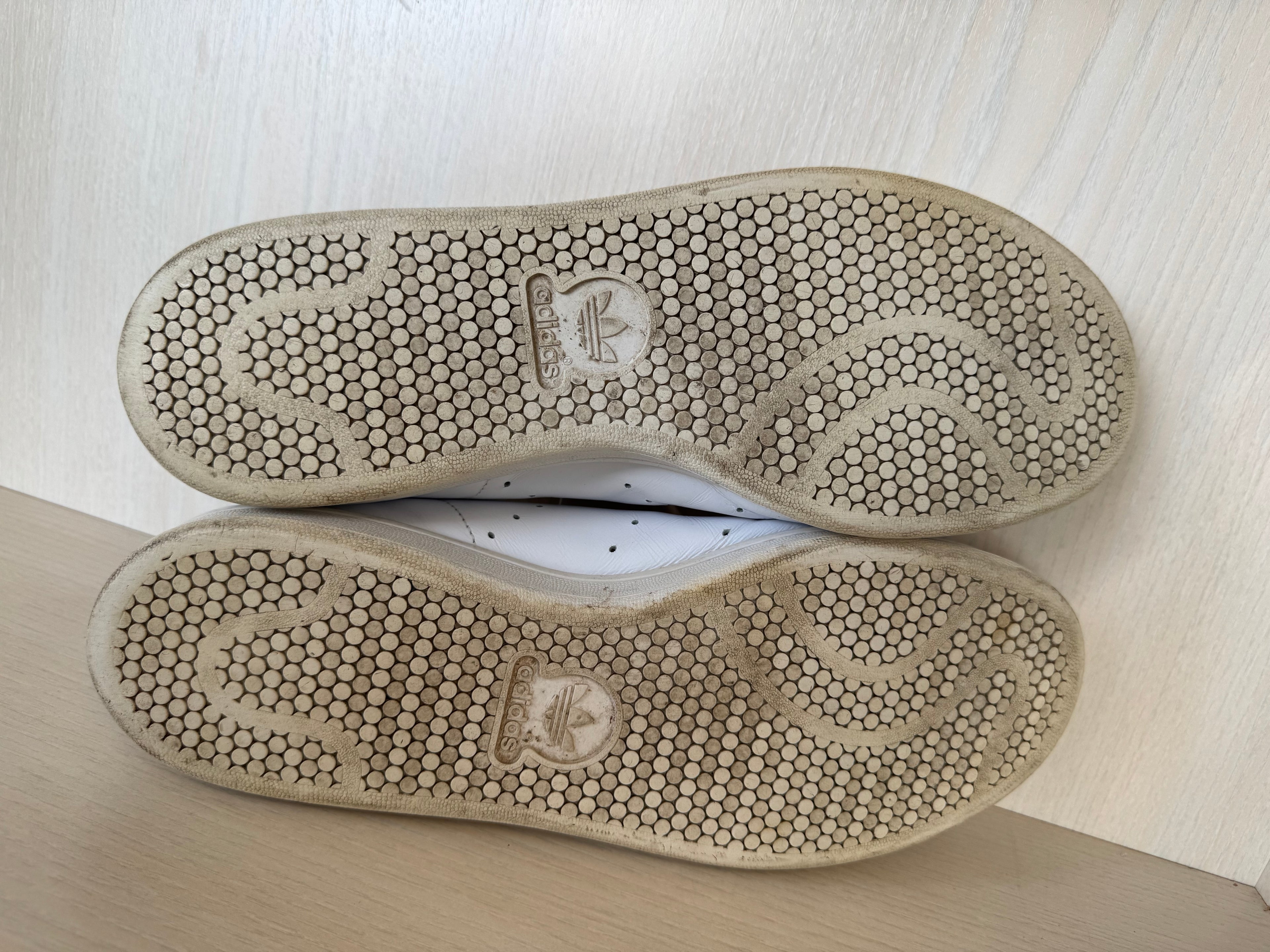 Adidas Stan Smith Weiß/Blau – US 11 EU 45 – Leder Sneaker – Gebraucht