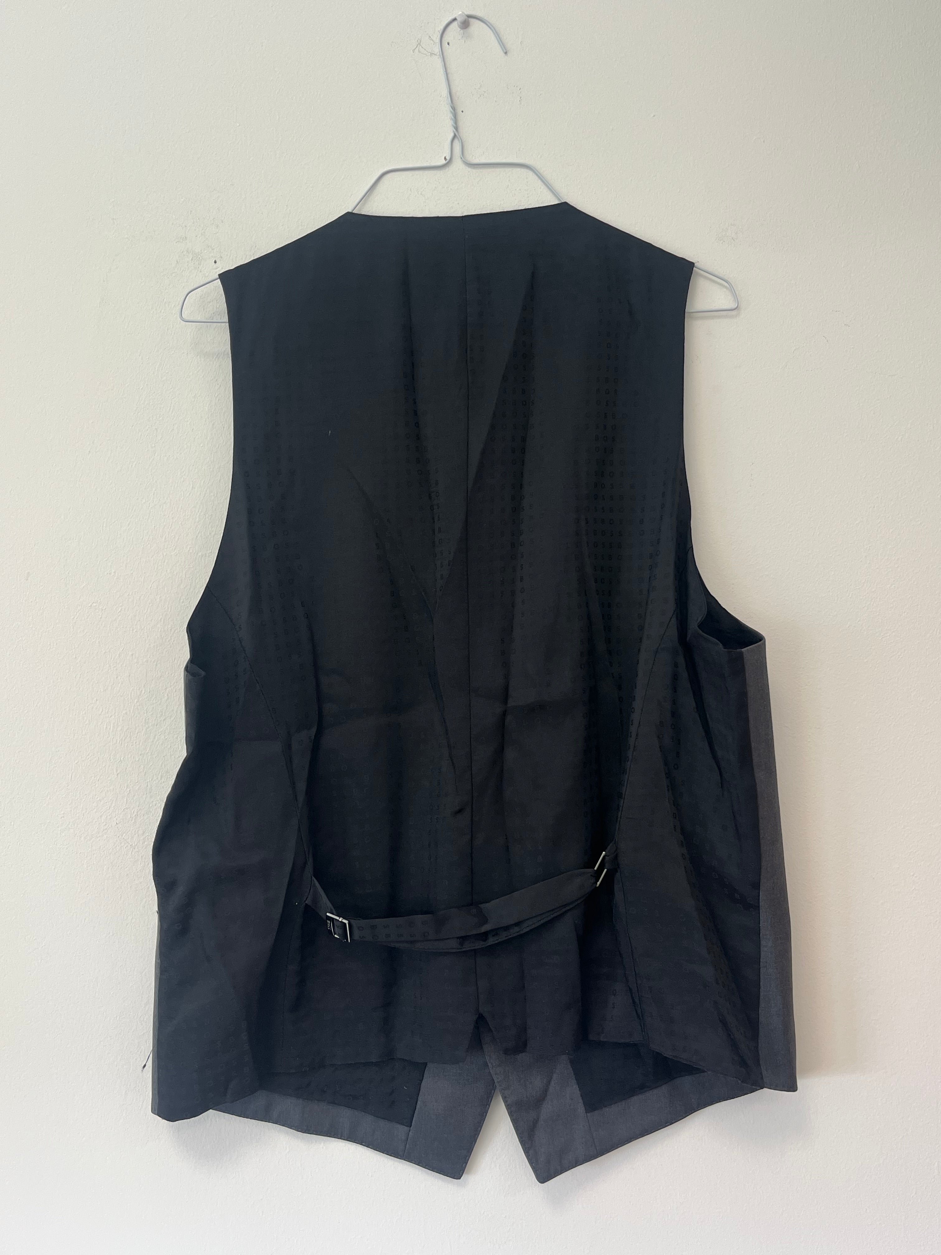 Hugo Boss Herren Anzug 3-teilig Grau, Sakko, Weste & Hose, Gr. 42R, Top Zustand
