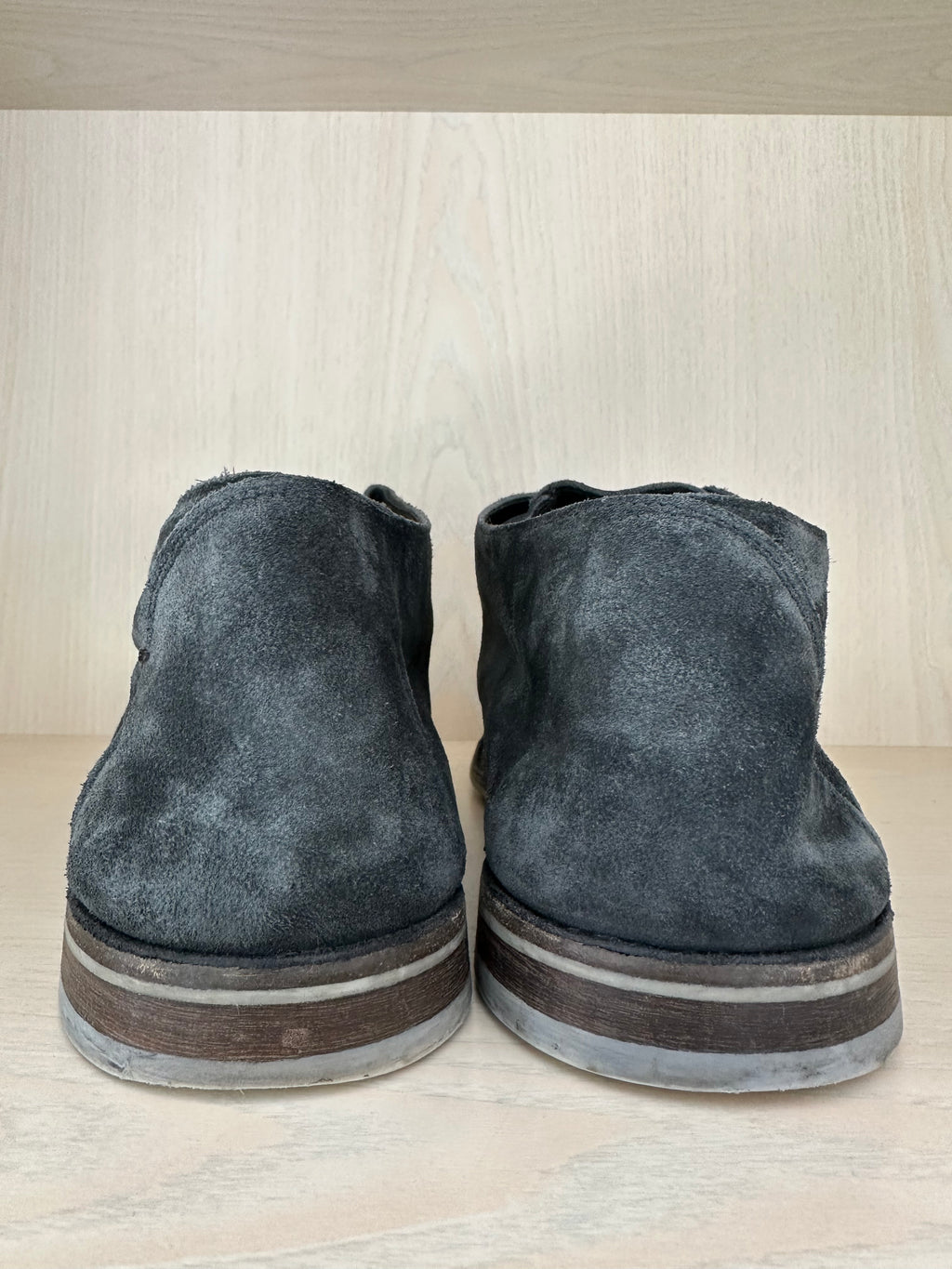 Pantanetti Dark Blue Suede Chukka Boots EU 43.5 UK 9.5 Good Condition