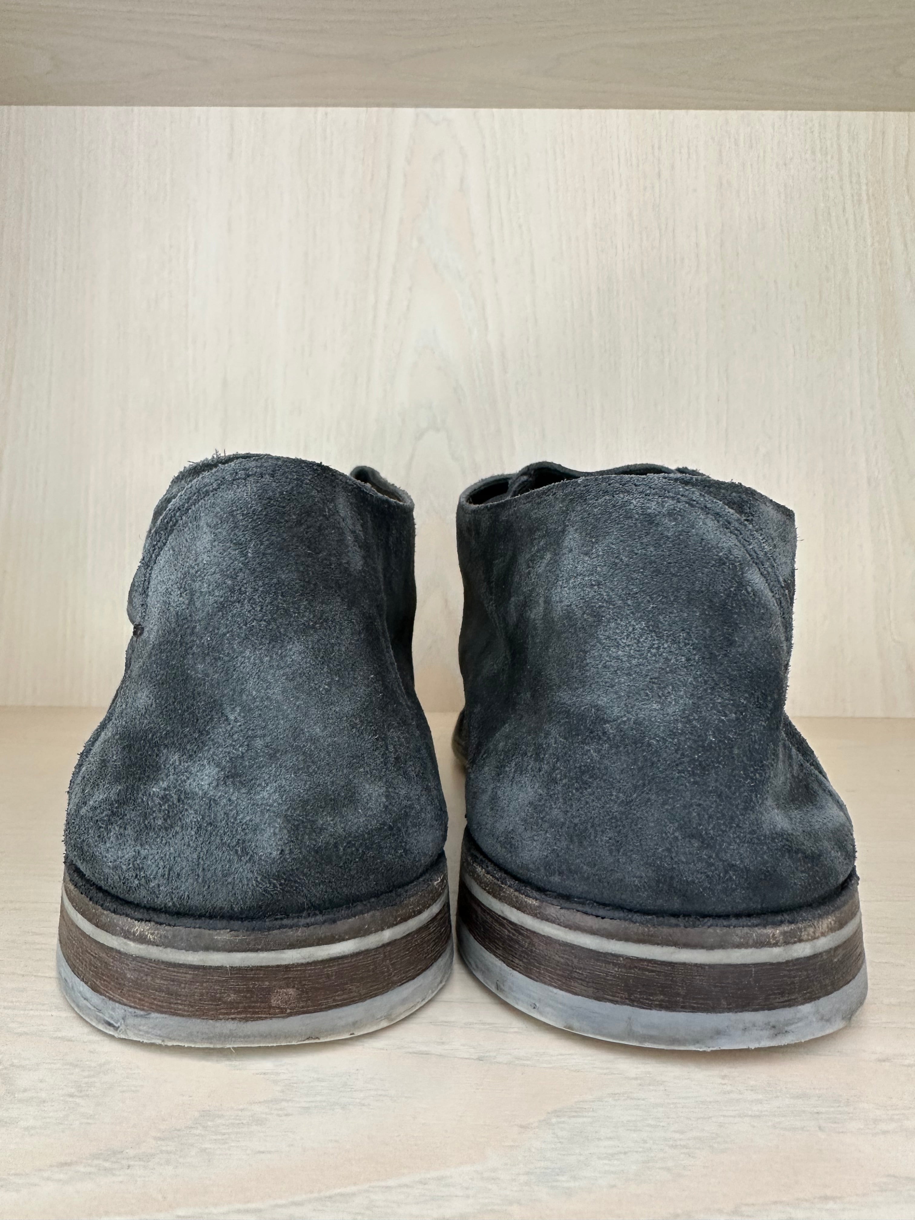 Pantanetti Dark Blue Suede Chukka Boots EU 43.5 UK 9.5 Good Condition