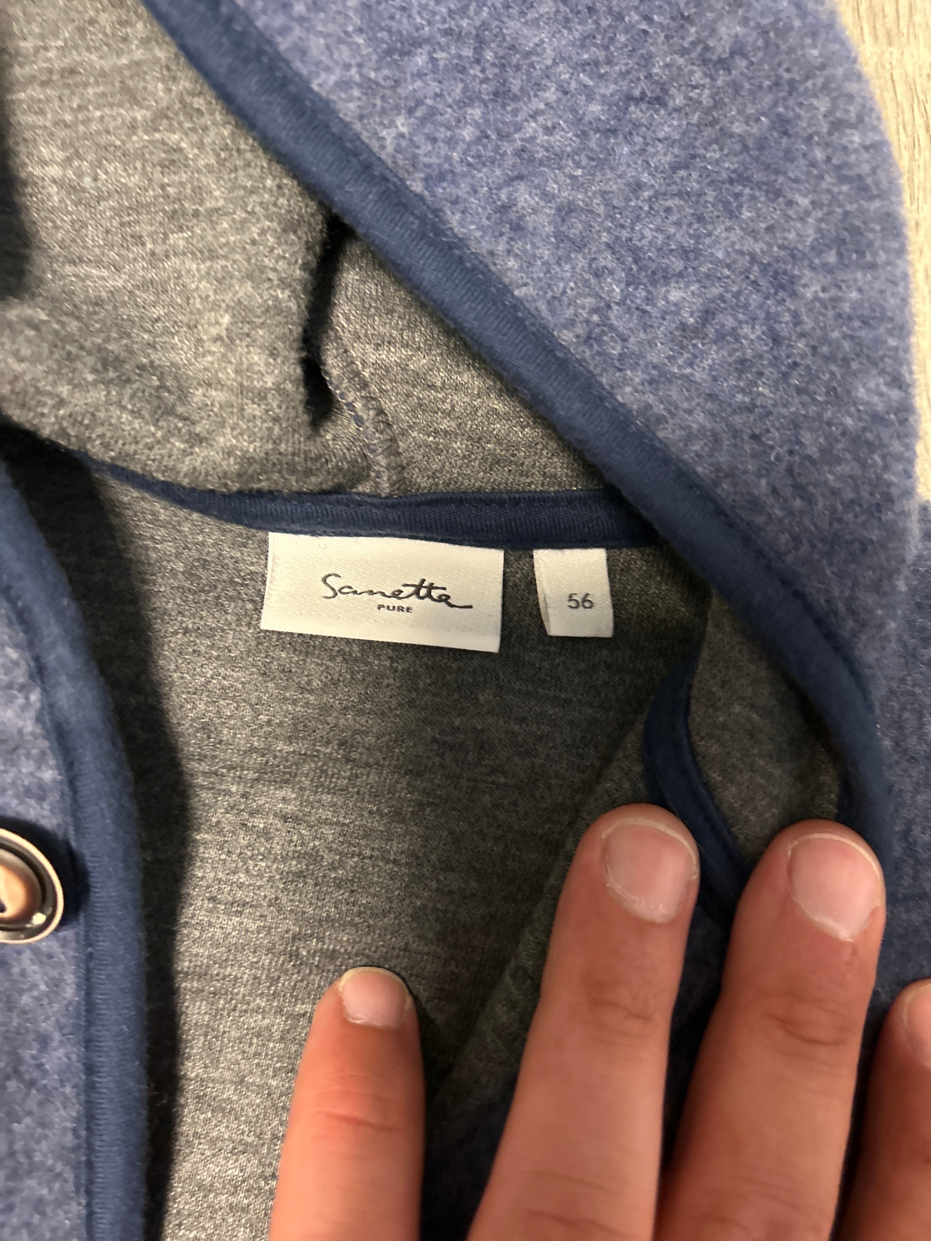 Sanetta PURE Wollfleece Overall 56 Blau Melange – Wie Neu