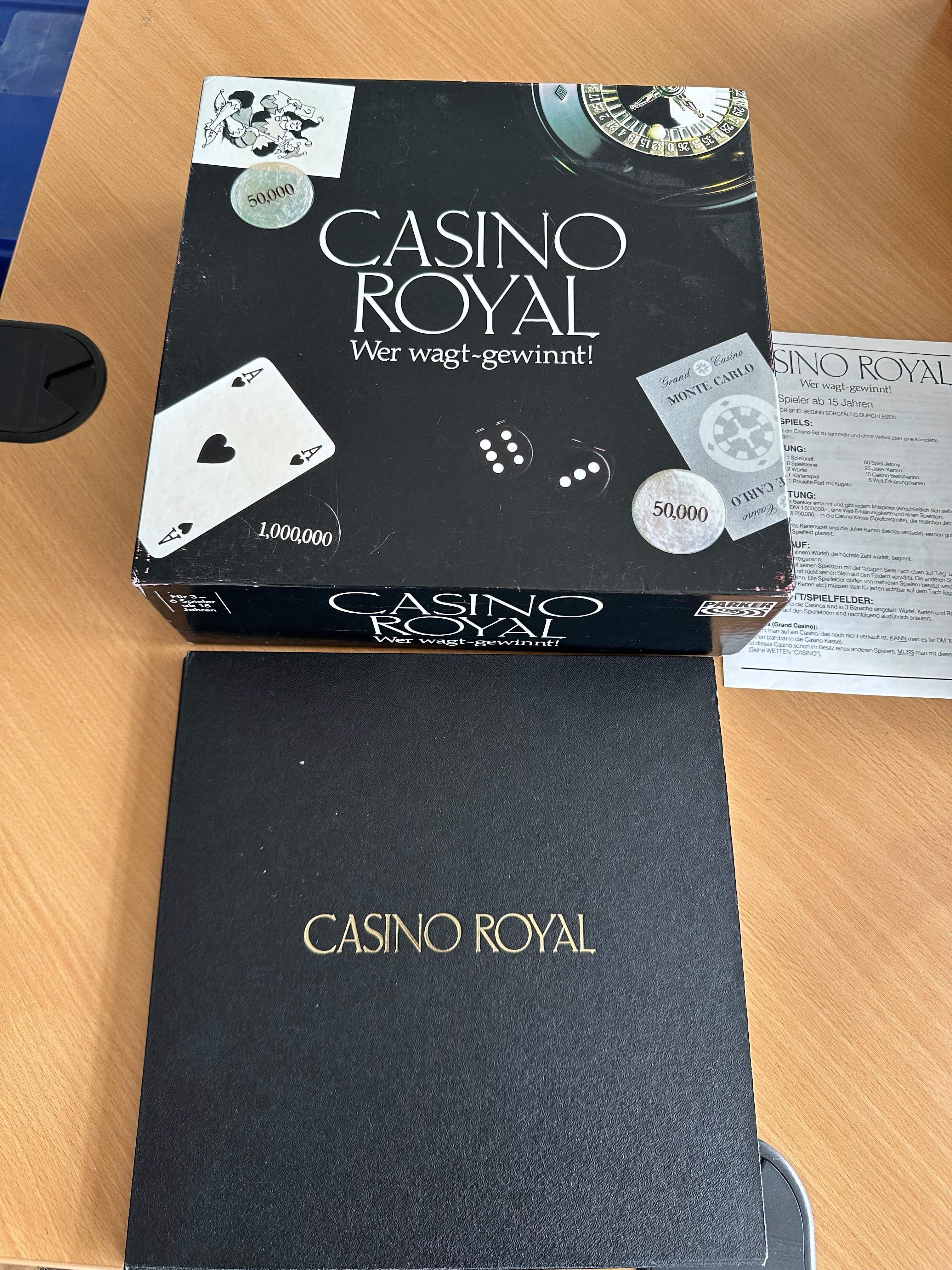 Parker Casino Royal – Wer wagt, gewinnt! Brettspiel – Deutsch, guter Zustand