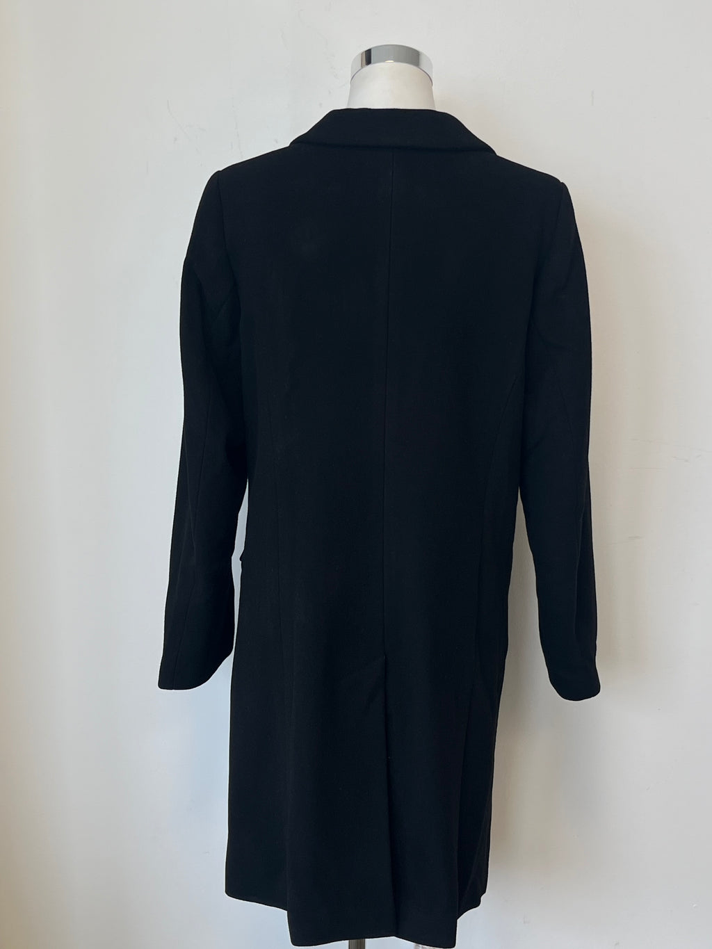 The Newhouse Classic Flauschi Damenmantel Schwarz Wolle Kaschmir Gr. 42 Sehr Gut