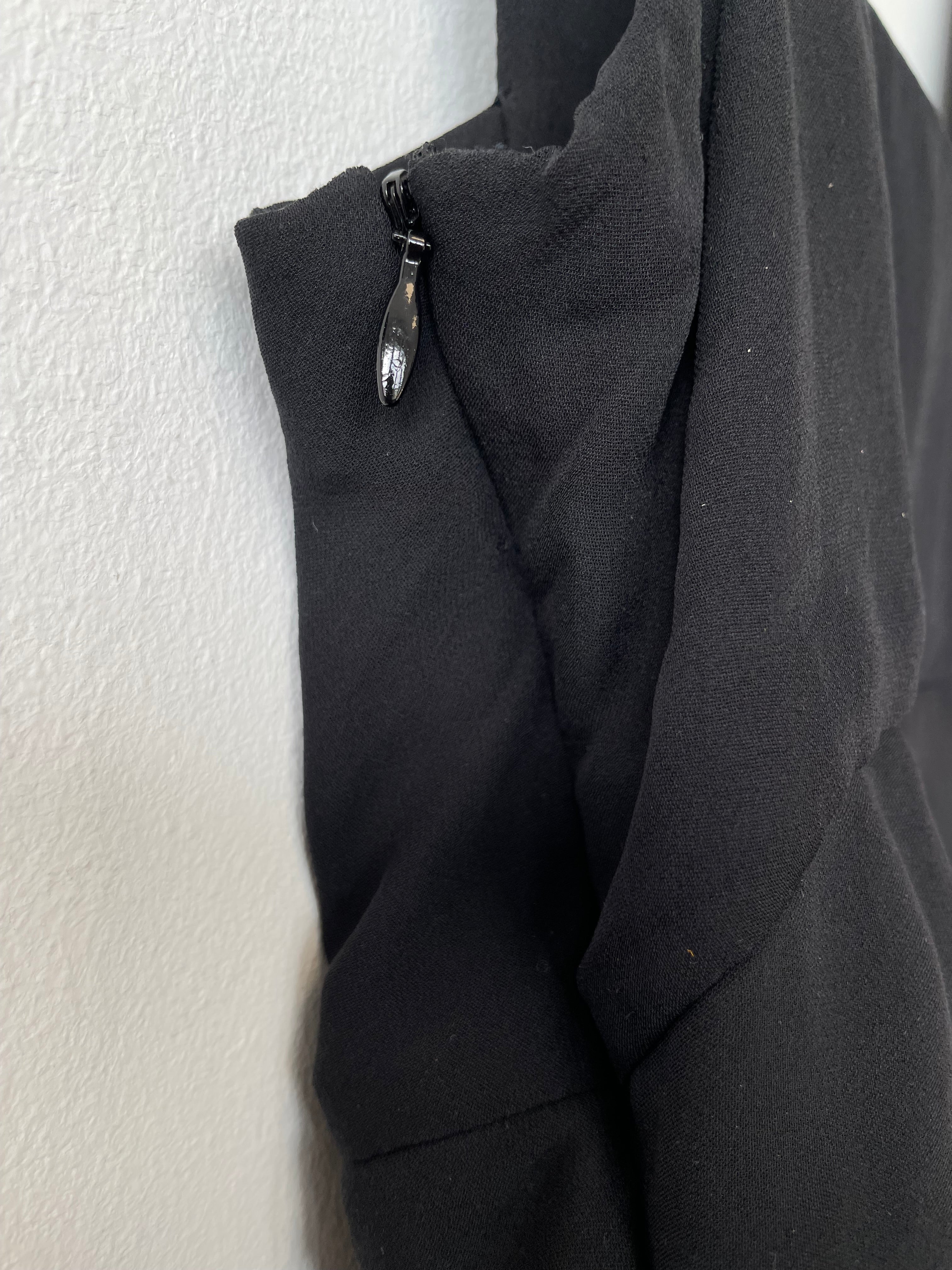 Stella McCartney Bow Kleid Schwarz Seide – Gr. M/IT 42 – Sehr guter Zustand