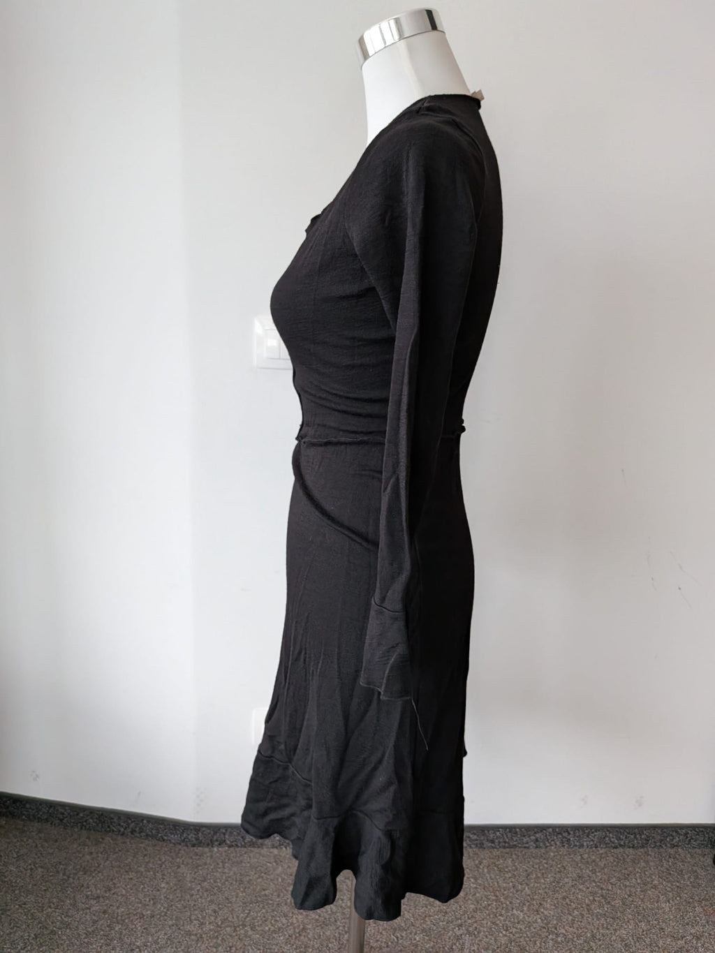Elise Gug schwarzes Wollmischkleid, Gr. 38 (M), sehr guter Zustand