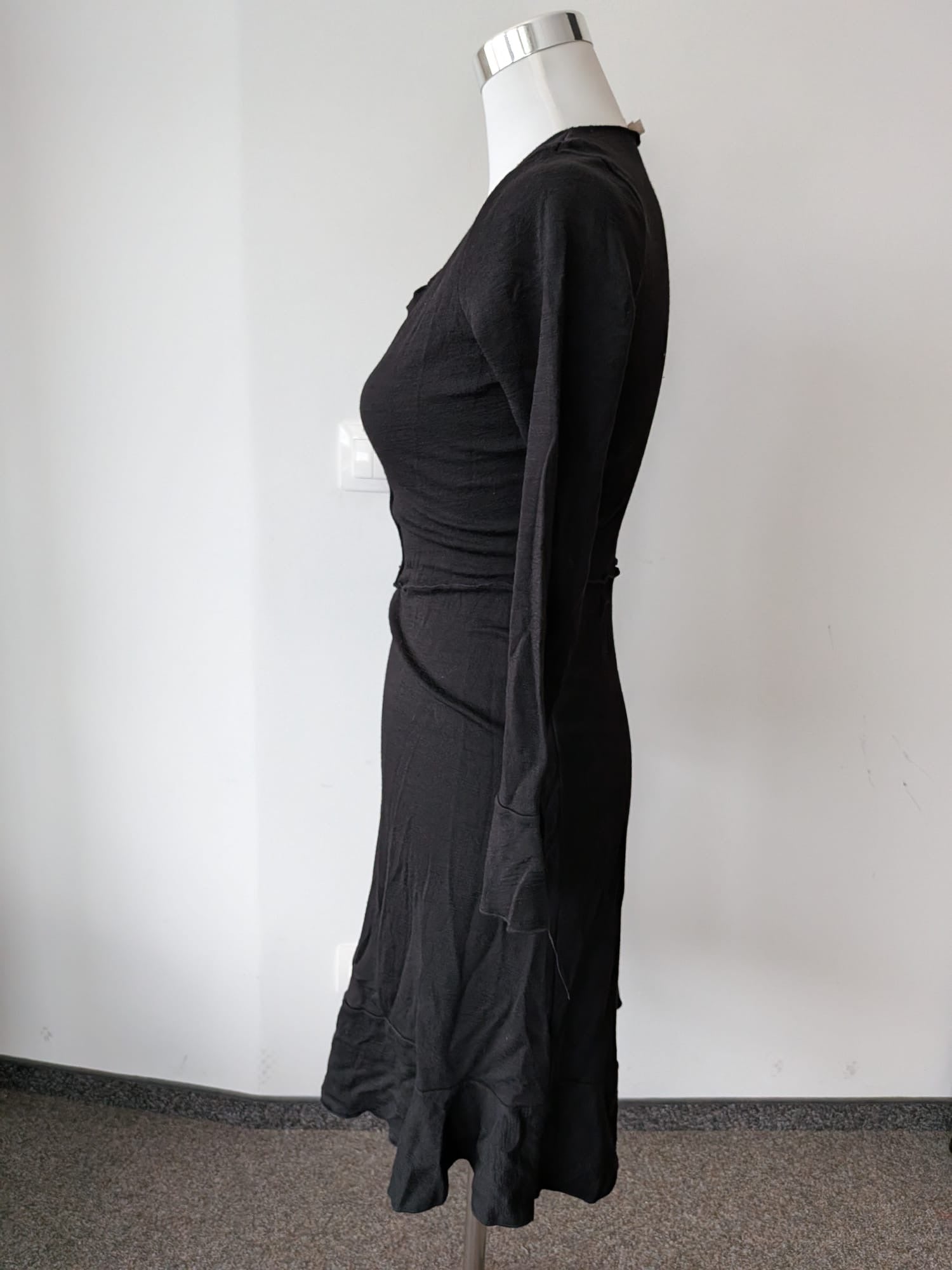 Elise Gug schwarzes Wollmischkleid, Gr. 38 (M), sehr guter Zustand