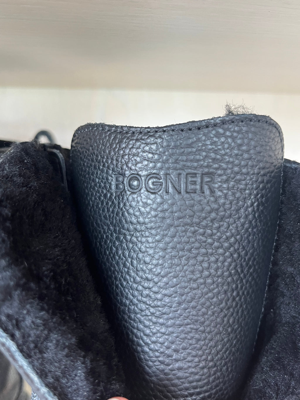 Bogner BANFF 4A shearling leather boots, EU 41, black, good condition