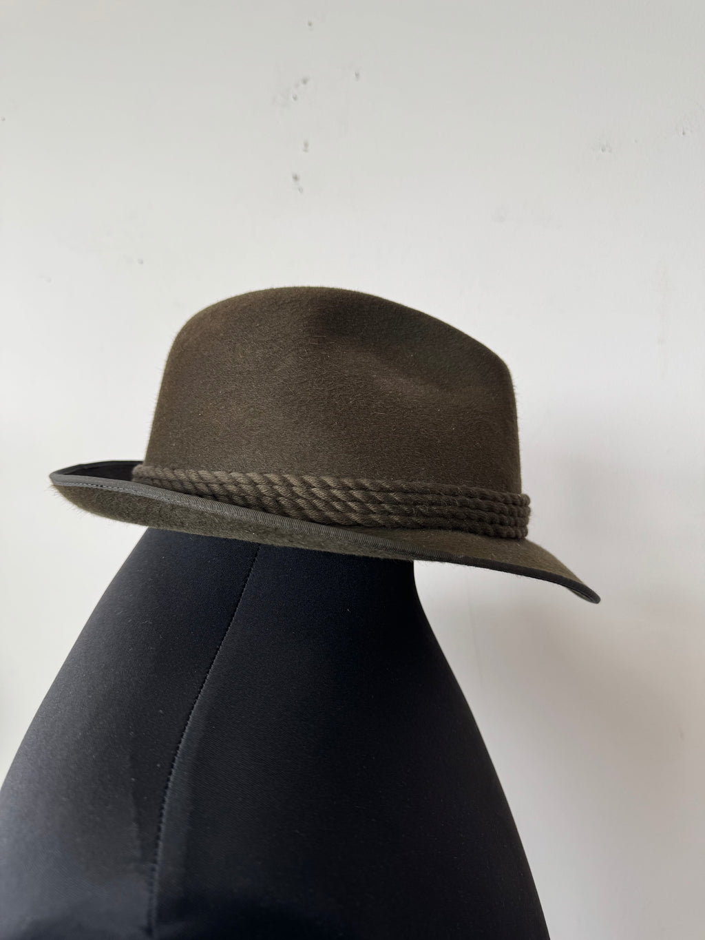 Rockel Lodenhut Luxus Wollfilz Dunkelgrün Sehr Gut 61cm
