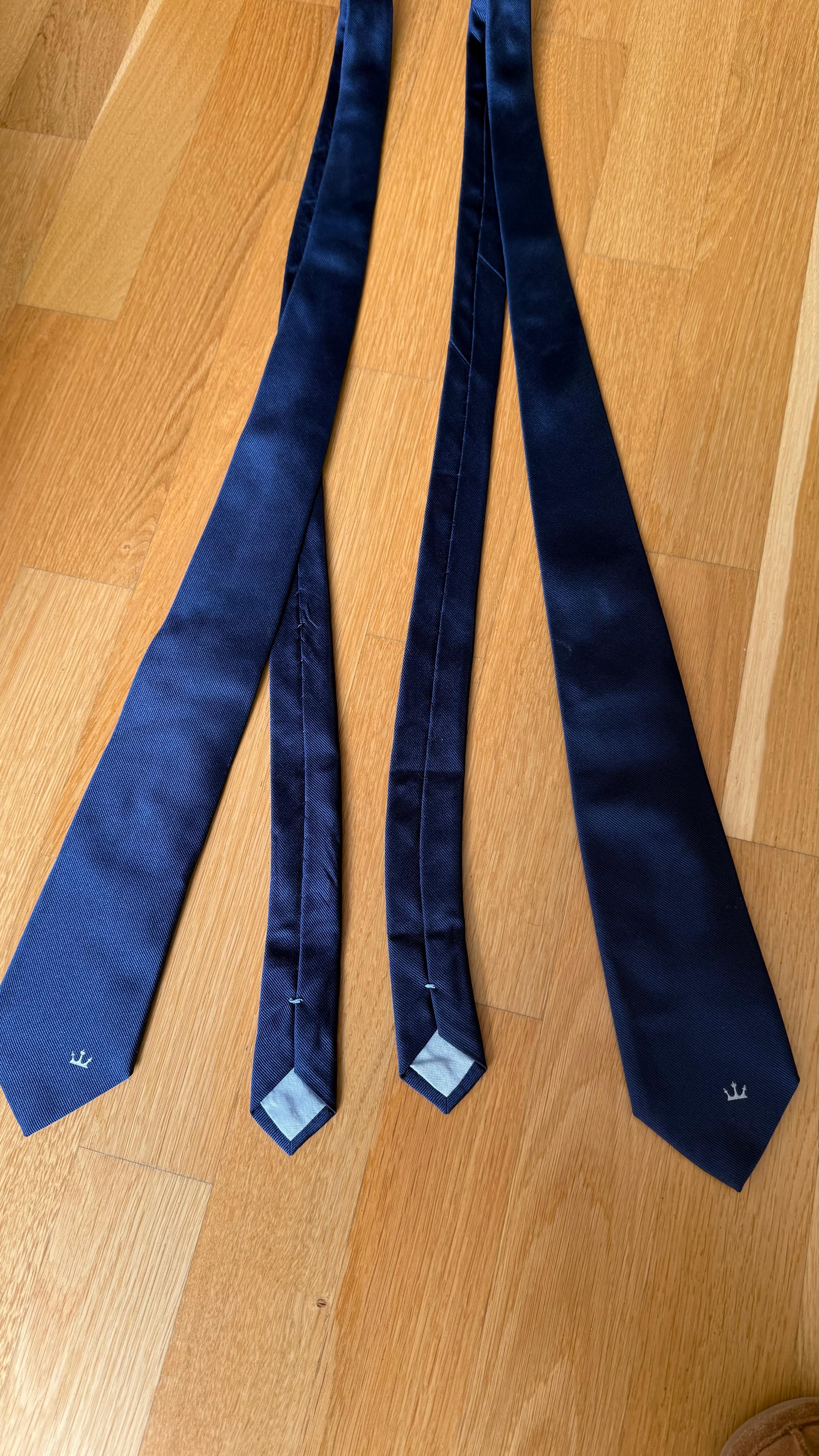 Fumagalli x EGO Limited Edition Seidenkrawatte | Navy | 100% Seide | Wie Neu