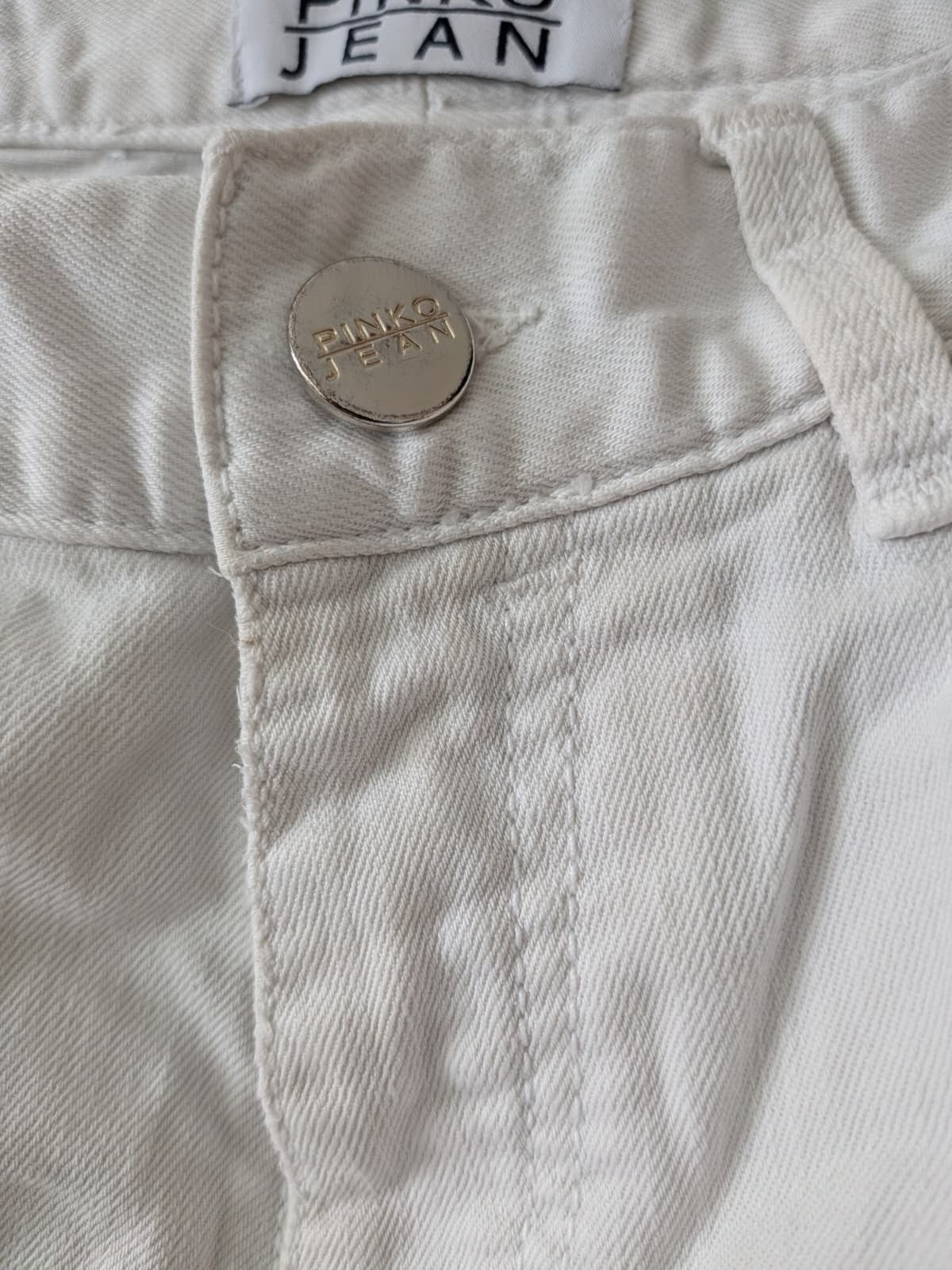 Pinko White Jeans Size 27 – Straight Fit Italian Denim, Normal Use