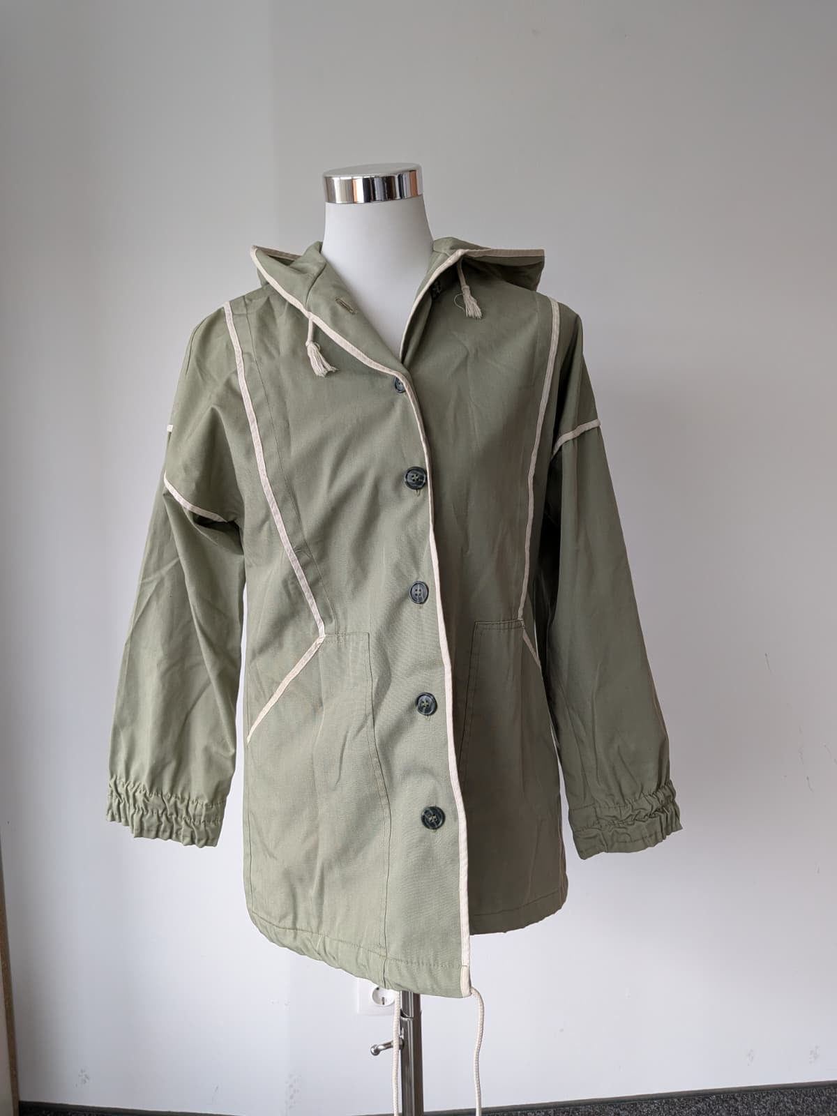 Danish Vintage Hooded Parka by Theilamac | Olive Green | Medium | Good Condition