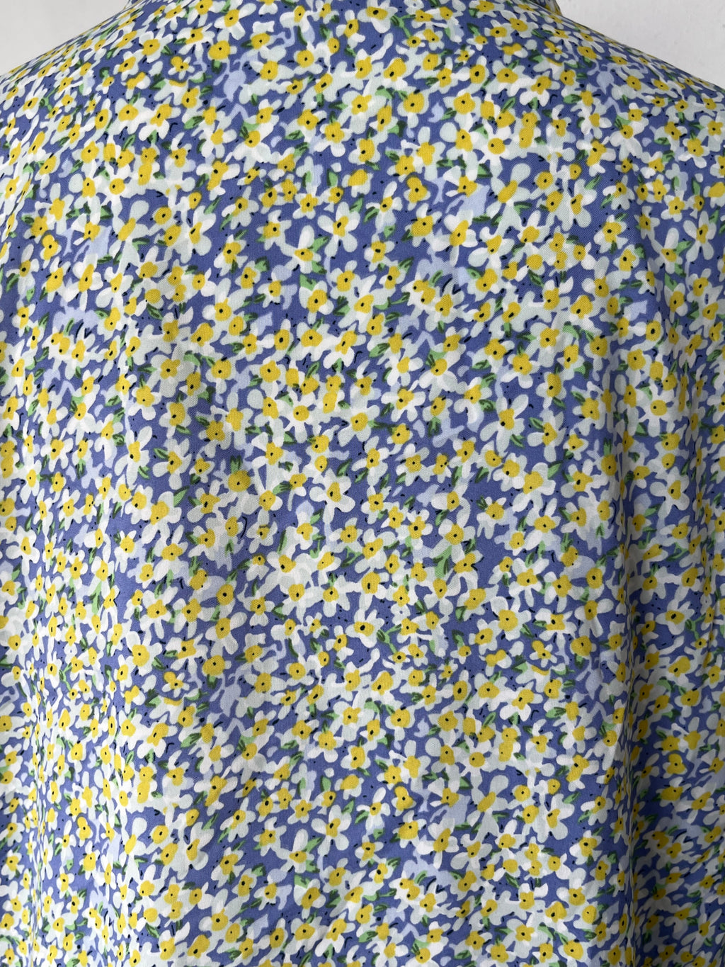 Marc Lauge Daisy Kleid, M, Blau/Gelb, 100% Viskose, Wie Neu