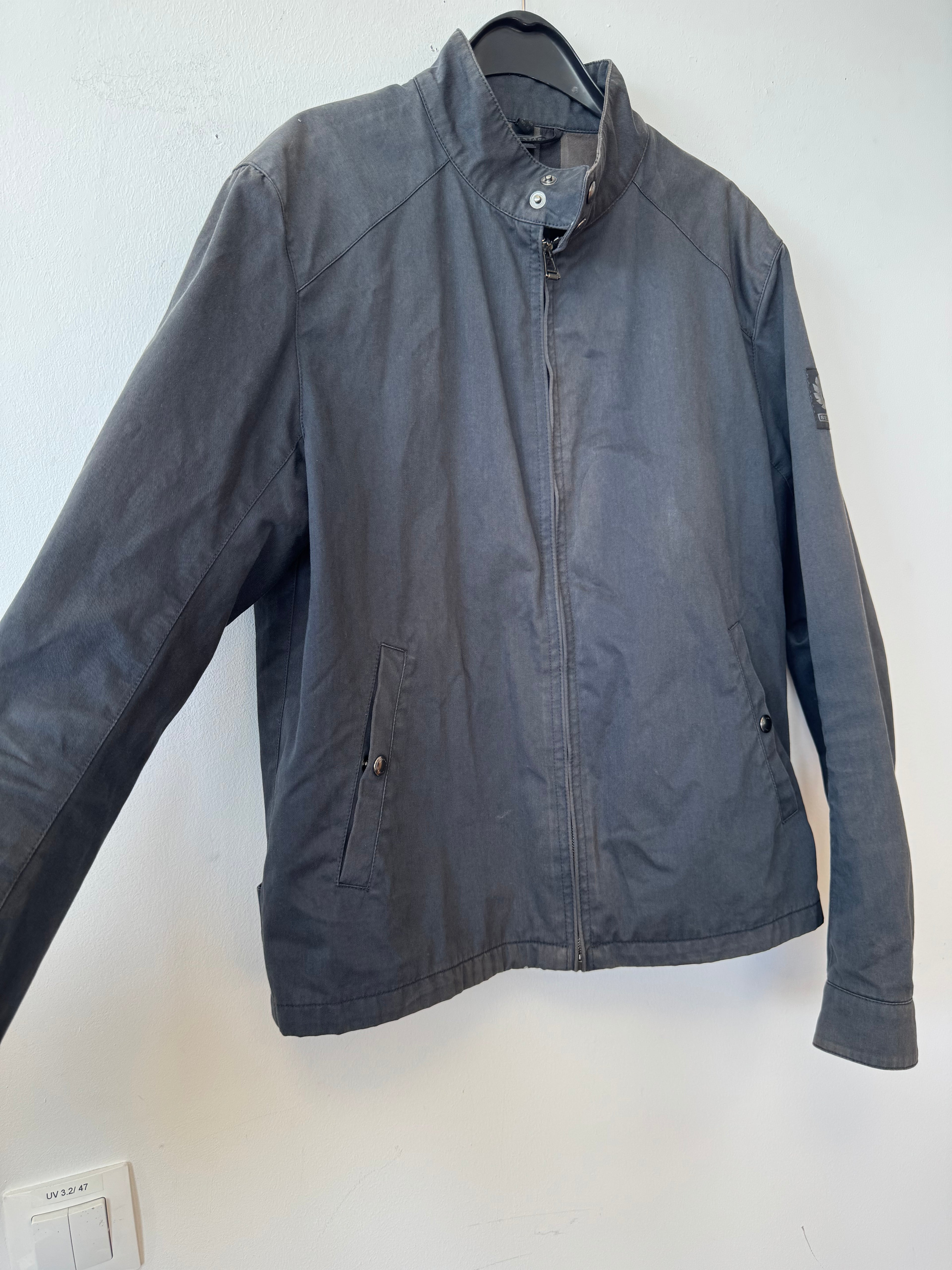 Belstaff Temple Herren Wachsjacke UK 40 Schwarz Zustand Gut