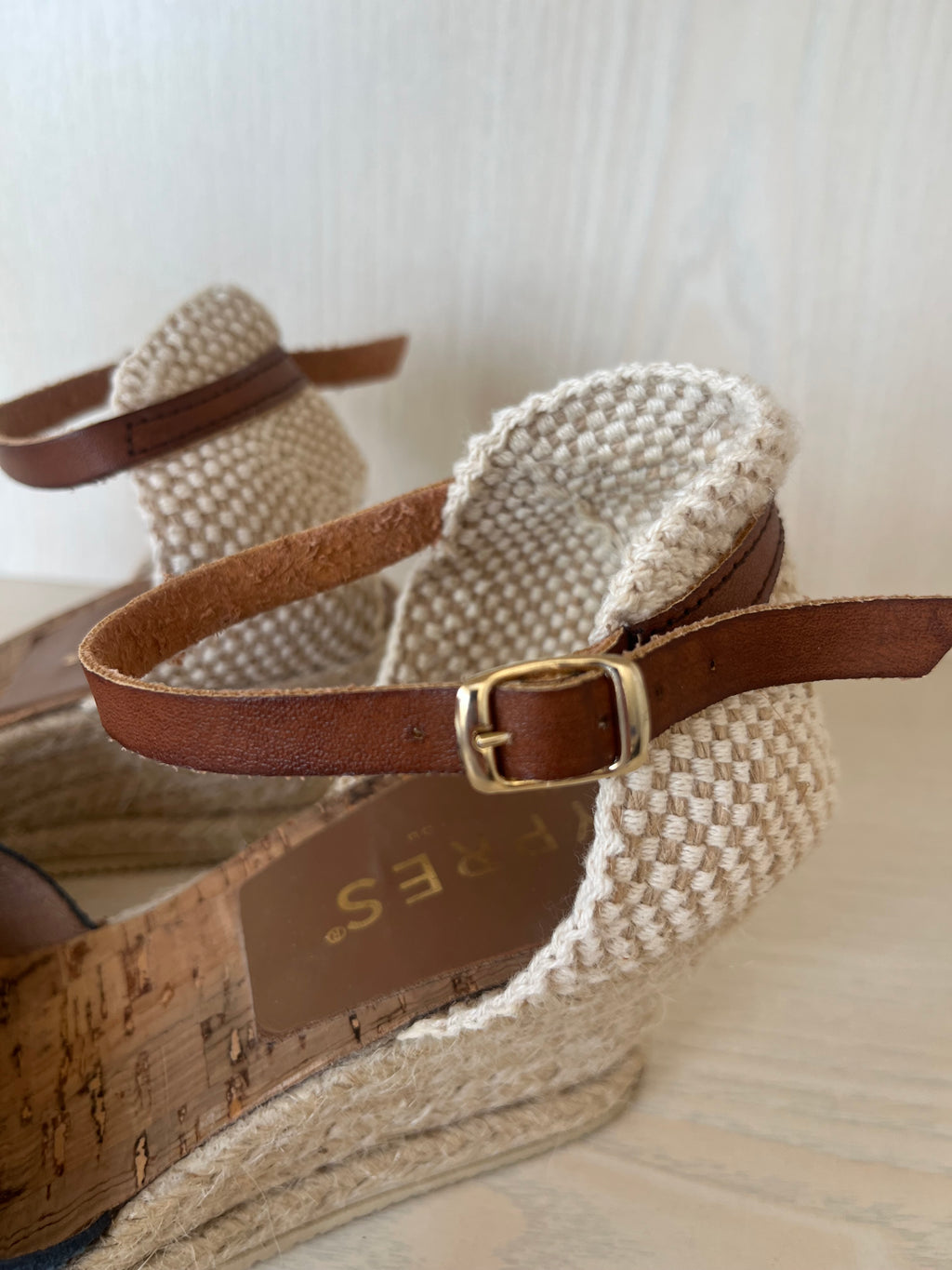 CYPRES Navy Blue Wedge Espadrilles EU 38 Normal Use