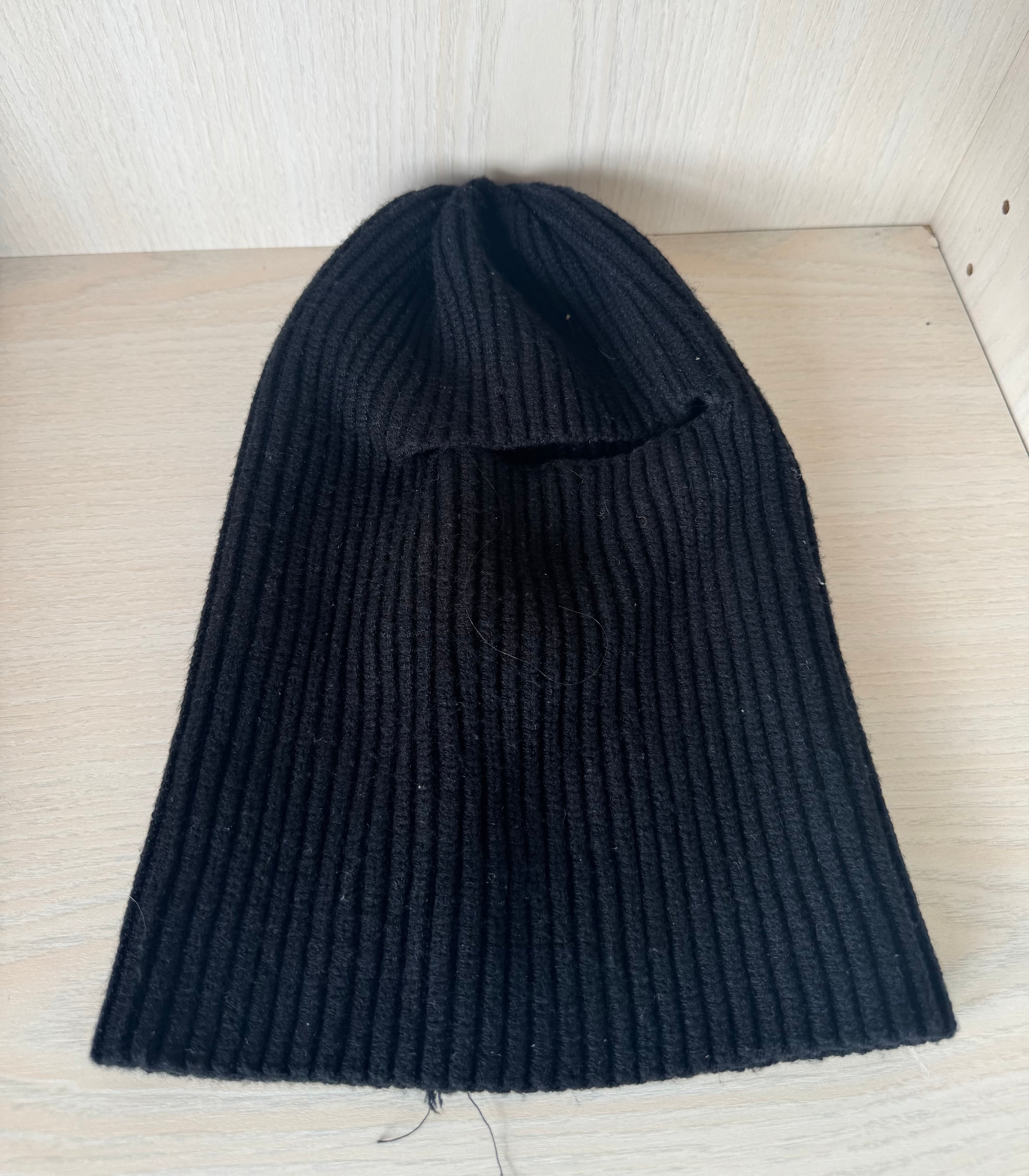 Urban Classics Rib-Knit Balaclava, schwarz, One Size, guter Zustand