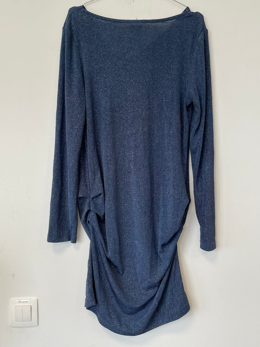Ane Mone Kleid Navy Glitter, Größe M, Wie Neu