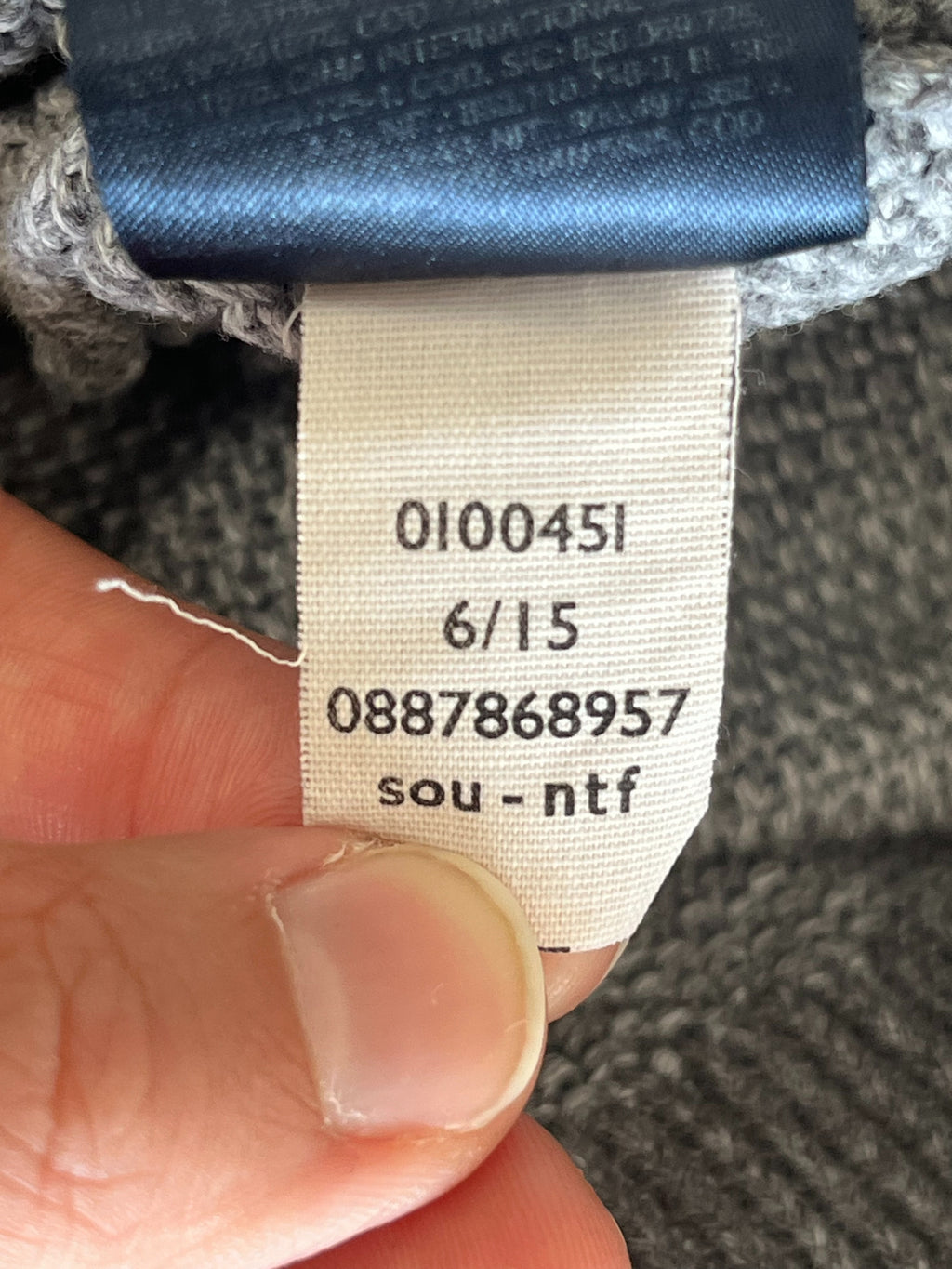 Tommy Hilfiger Half-Zip Pullover – Grau, Gr. M, Baumwolle/Kaschmir, Wie Neu